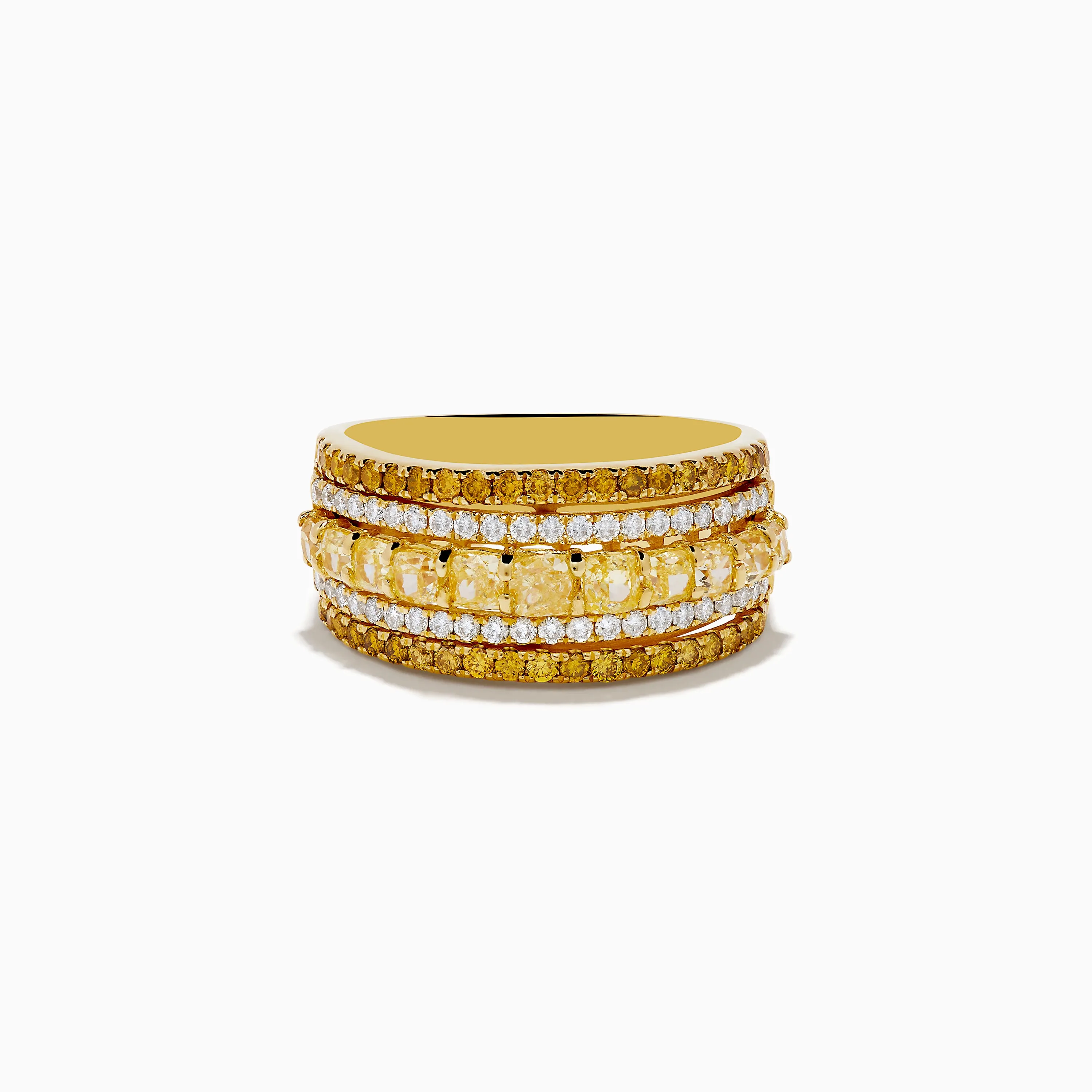 Canare 18K Yellow Gold Yellow Diamond Band Ring sold by Effy