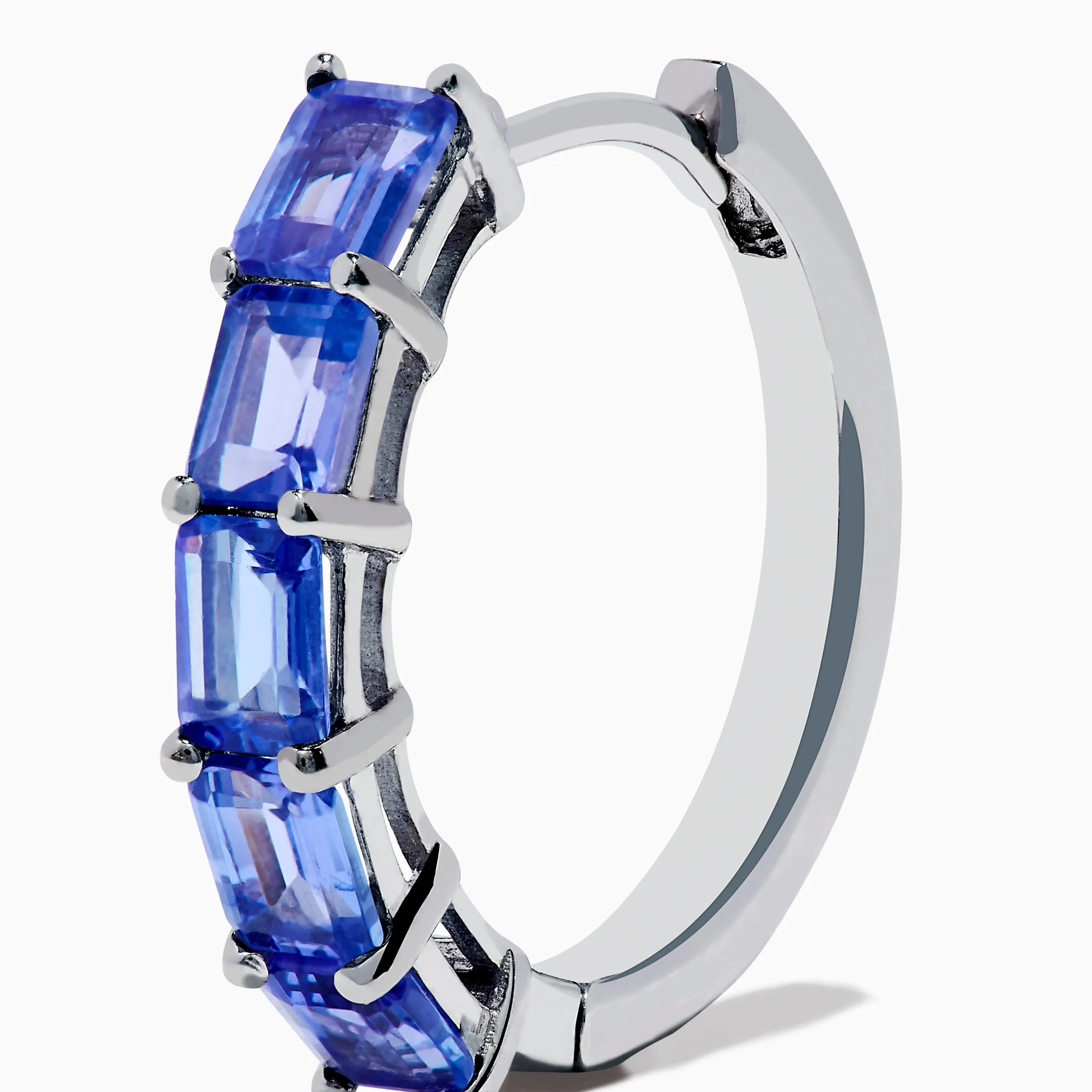 Nahla 925 Sterling Silver Tanzanite Hoop Earrings sold by Effy product image thumbnail 2