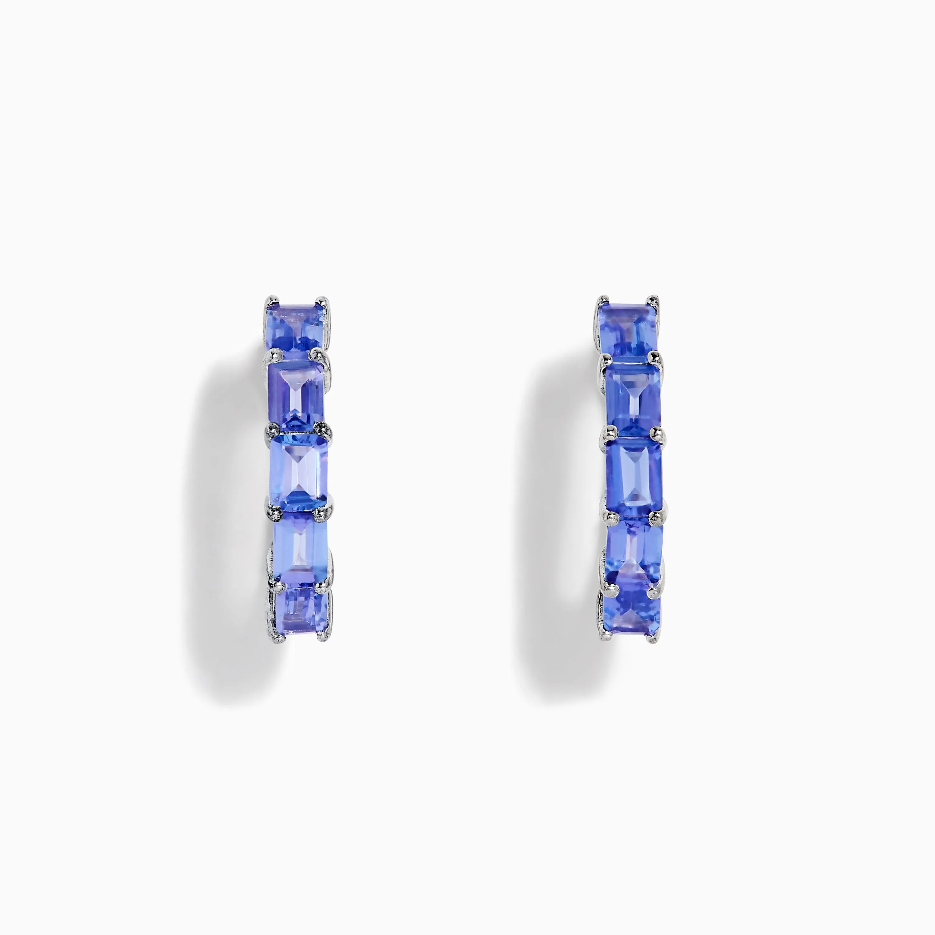Nahla 925 Sterling Silver Tanzanite Hoop Earrings sold by Effy