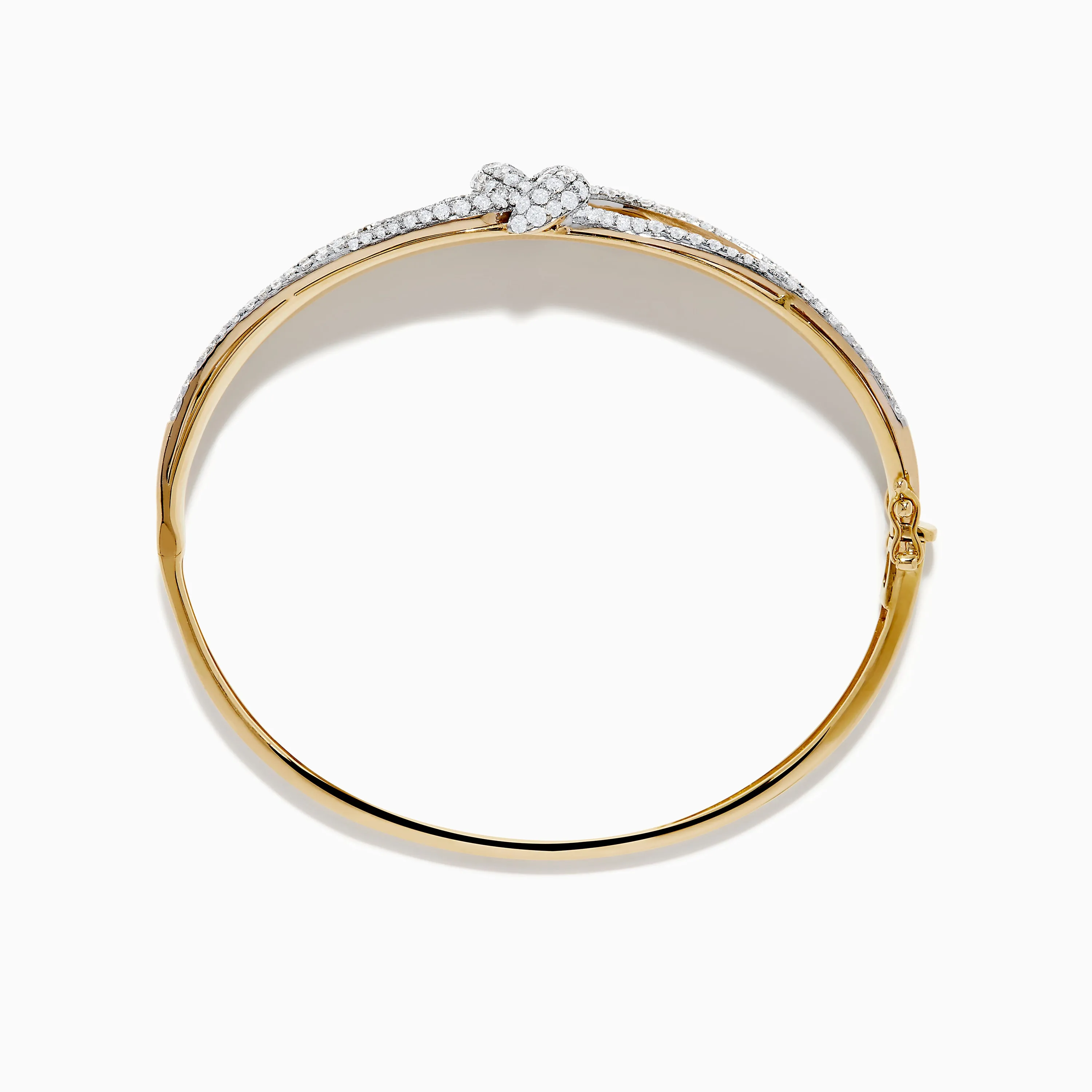 Duo 14K White and Yellow Gold Diamond Bangle sold by Effy product image thumbnail 3