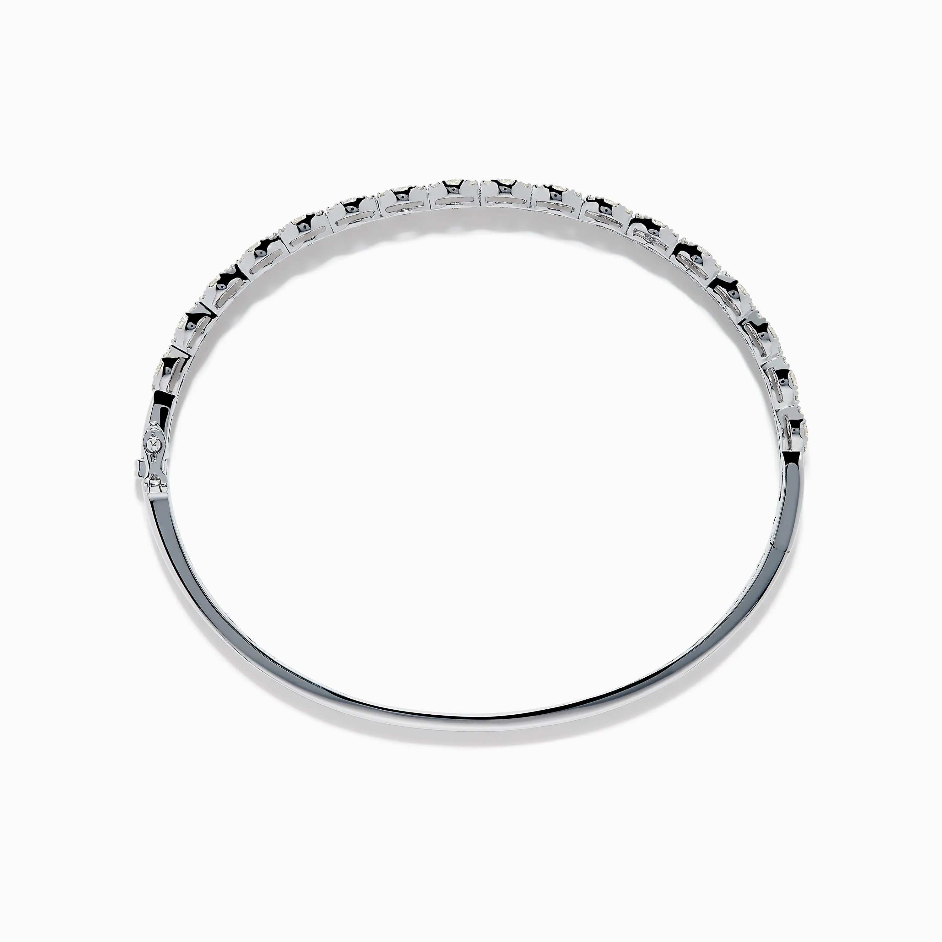 14K White Gold Diamond Bangle sold by Effy product image thumbnail 3