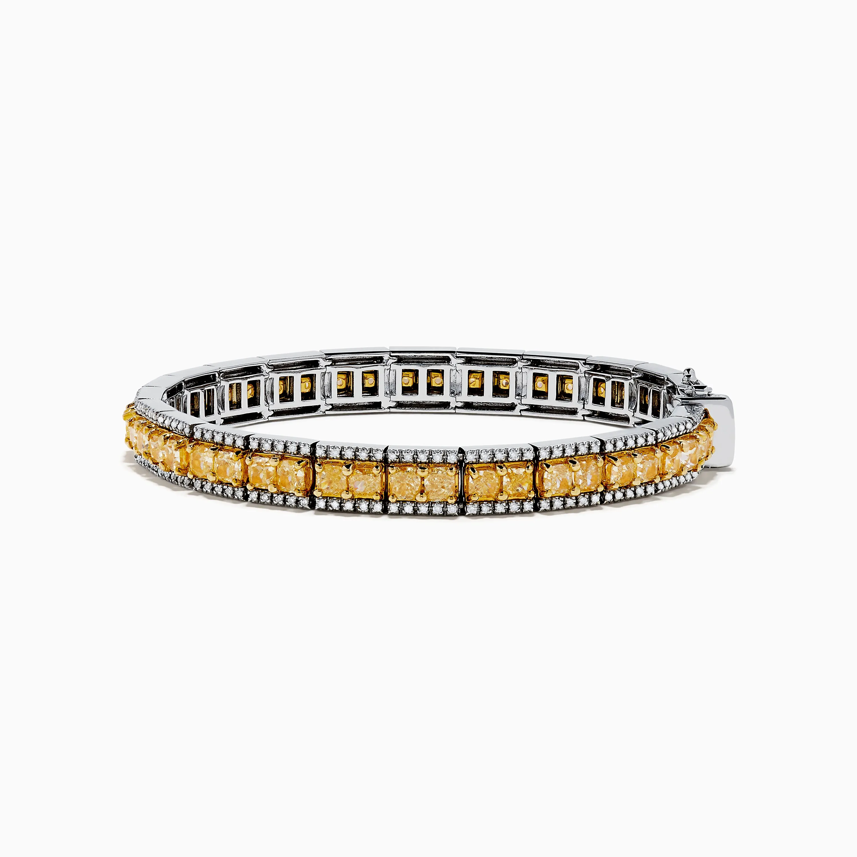 Canare 14K White and Yellow Gold Yellow and White Diamond Bracelet sold by Effy