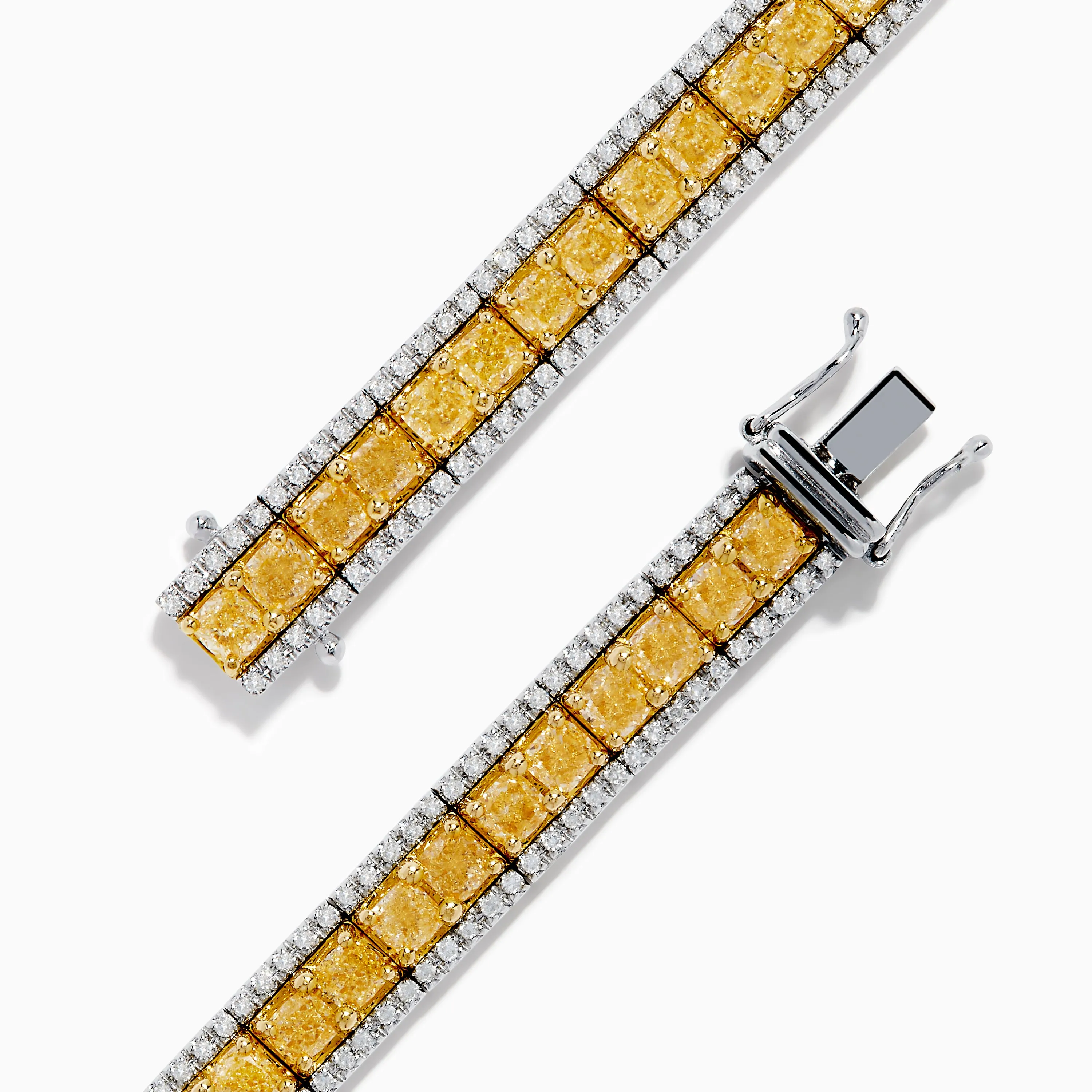 Canare 14K White and Yellow Gold Yellow and White Diamond Bracelet sold by Effy product image thumbnail 4