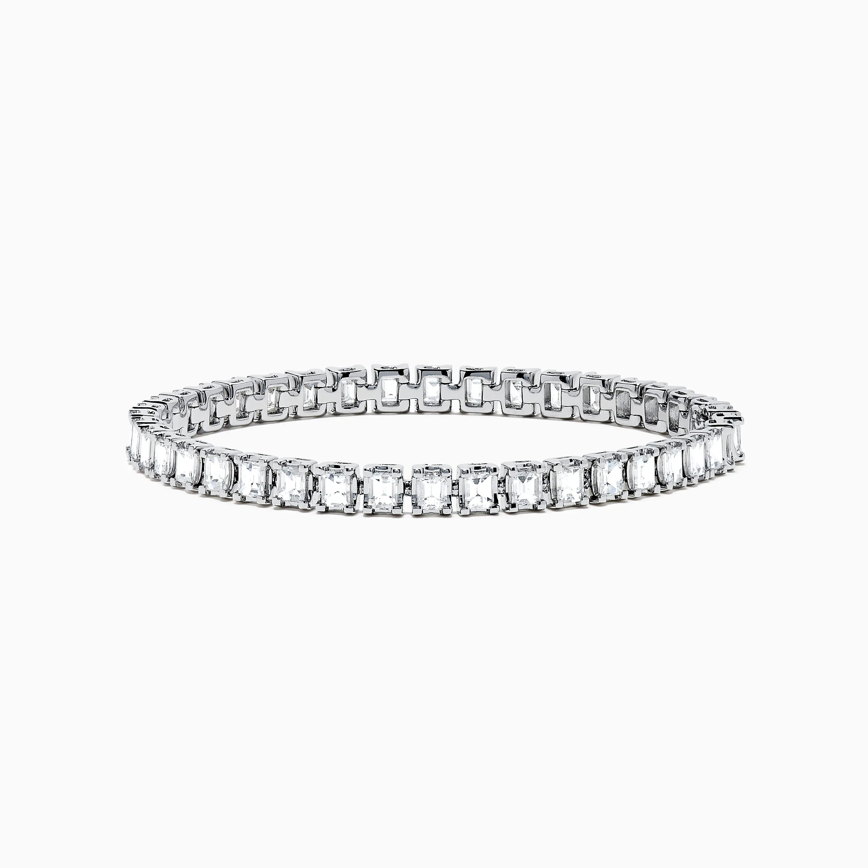 18K White Gold Diamond Tennis Bracelet sold by Effy