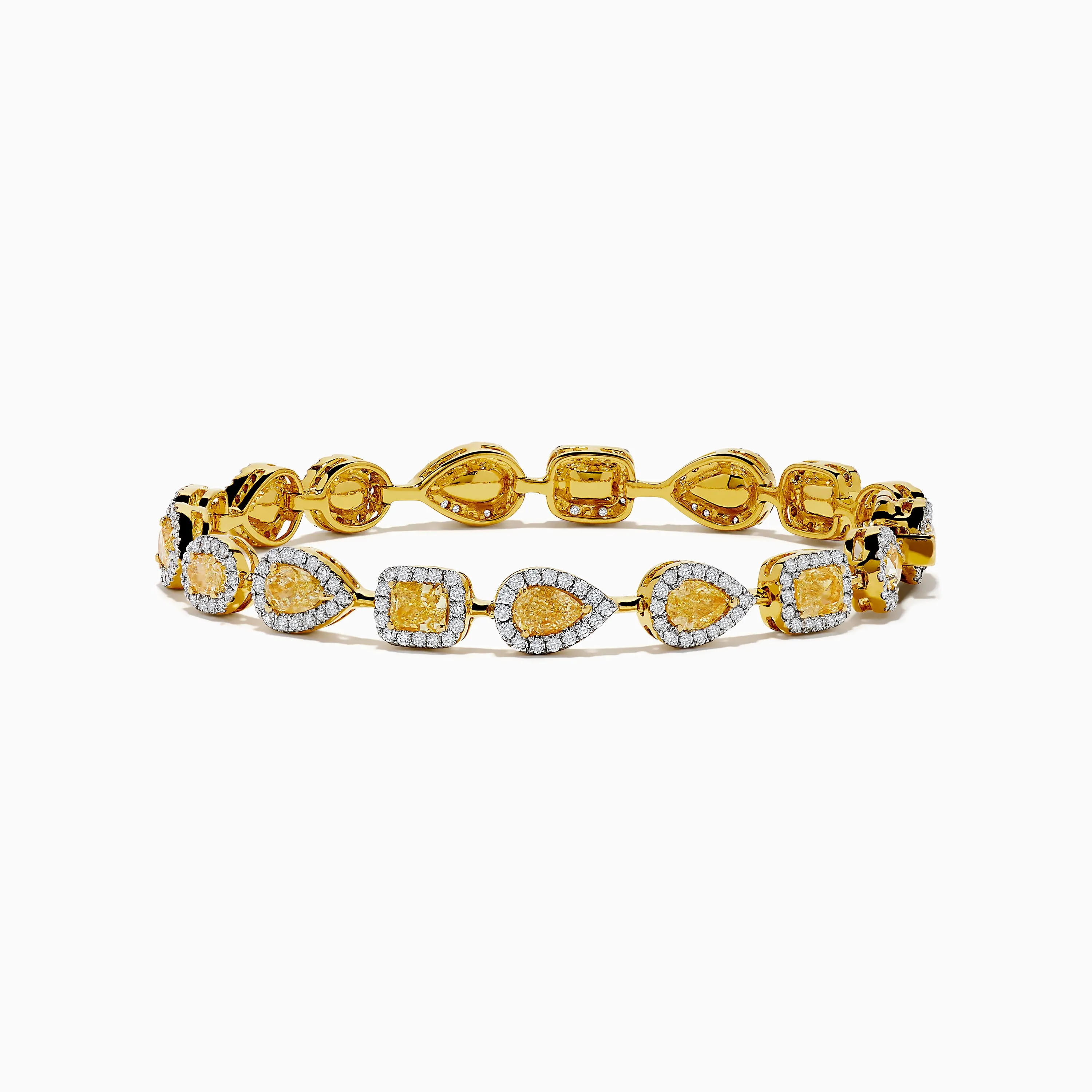 Canare 18K Yellow Gold Yellow and White Diamond Bracelet sold by Effy
