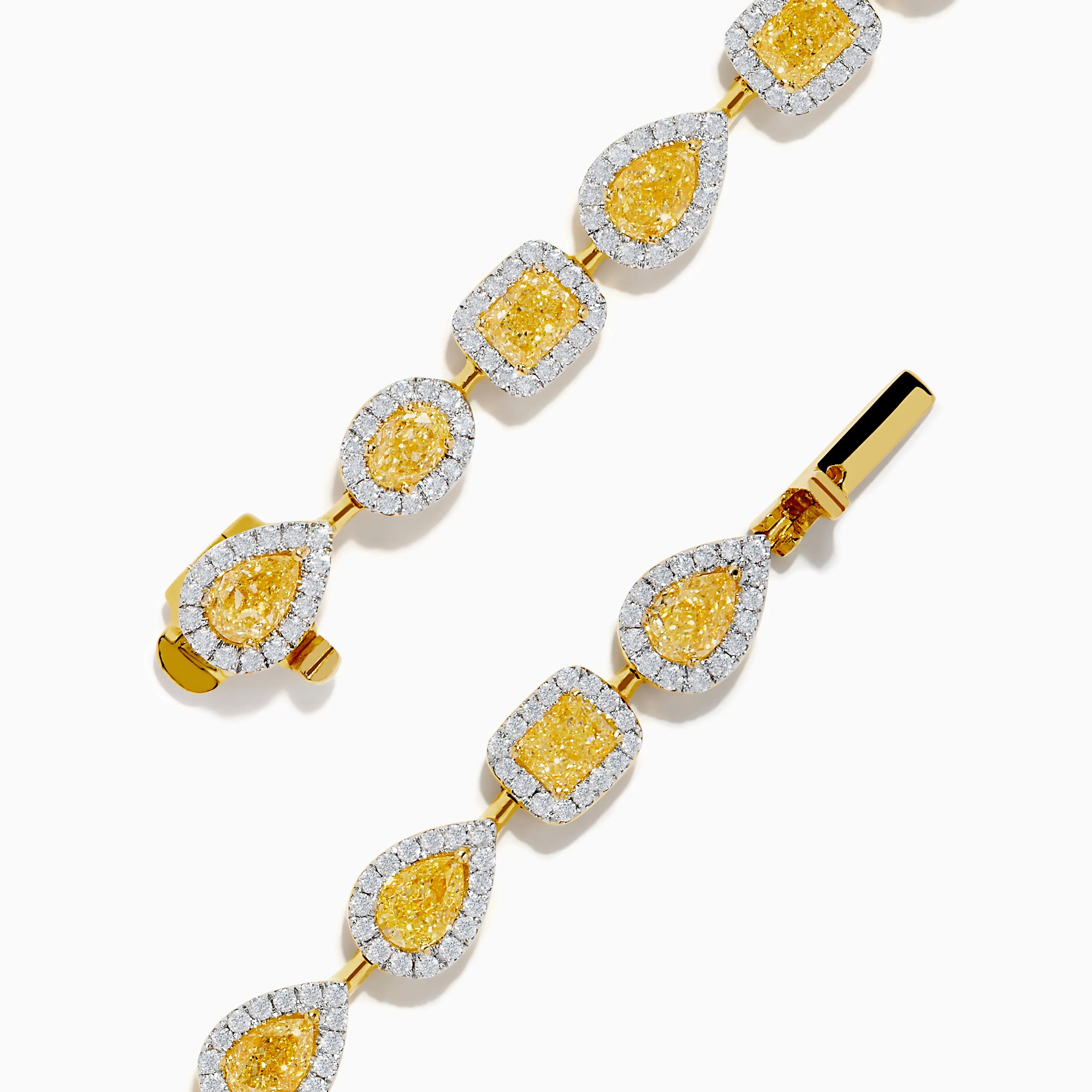 Canare 18K Yellow Gold Yellow and White Diamond Bracelet sold by Effy product image thumbnail 4