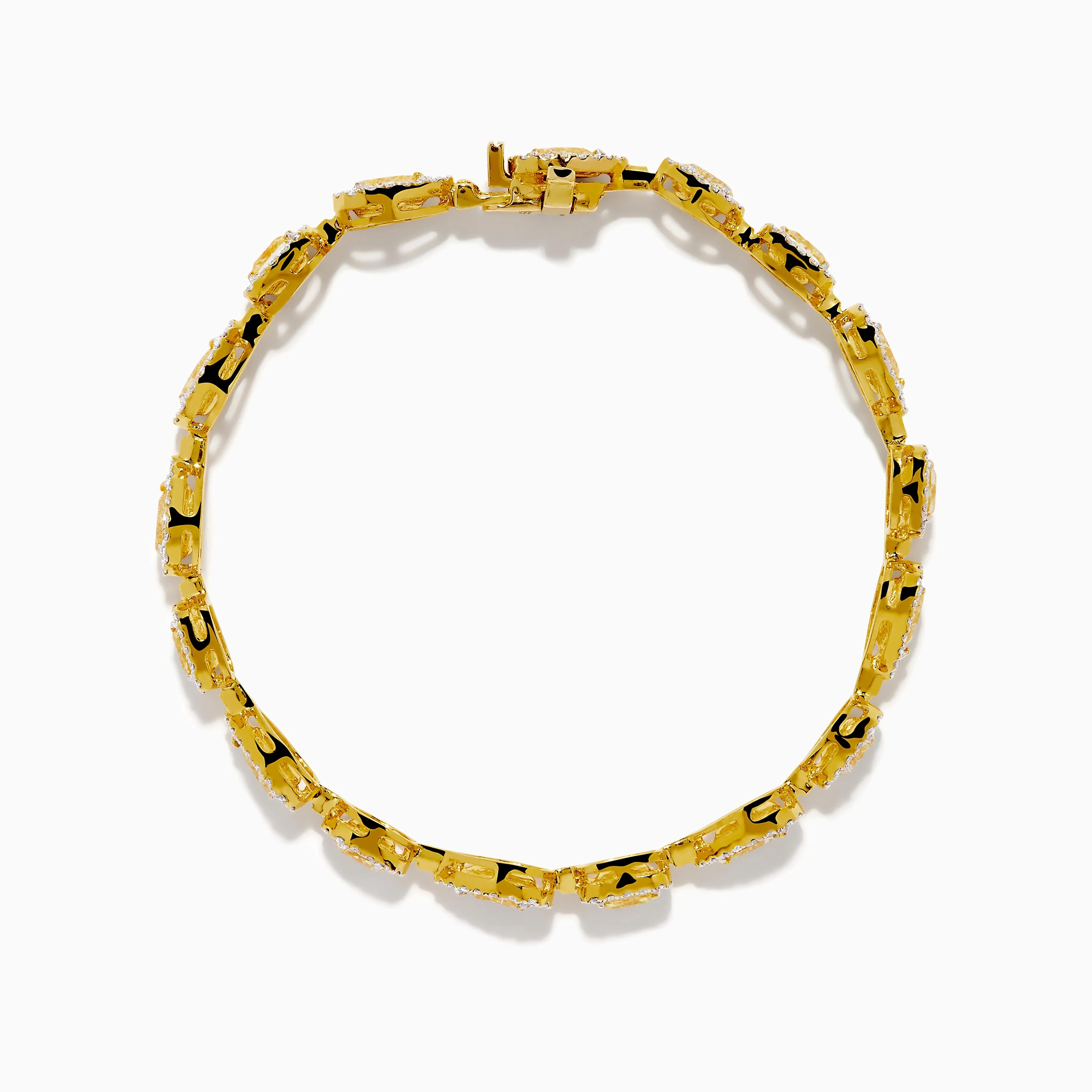 Canare 18K Yellow Gold Yellow and White Diamond Bracelet sold by Effy product image thumbnail 3