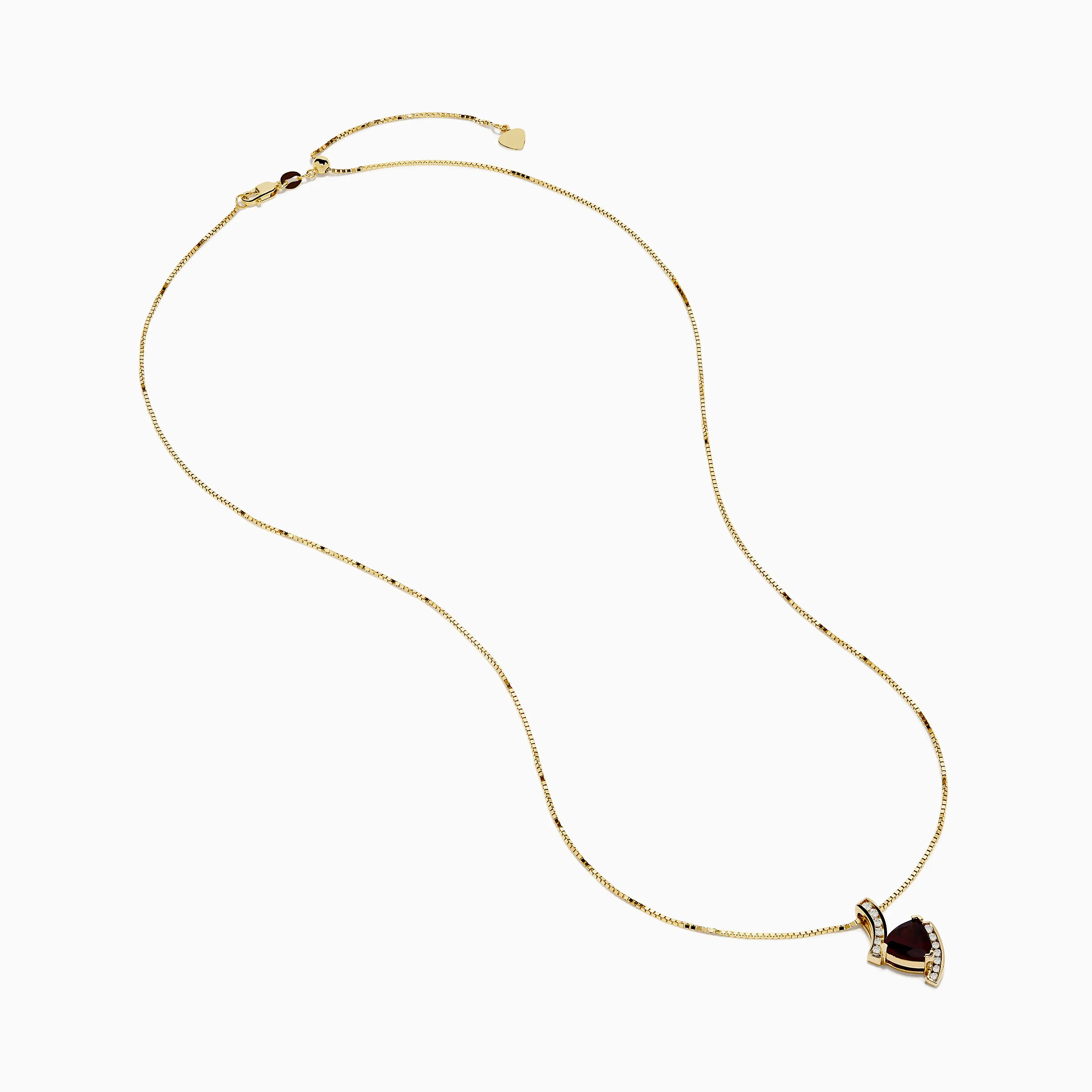 14K Yellow Gold Garnet and Diamond Pendant sold by Effy product image thumbnail 2