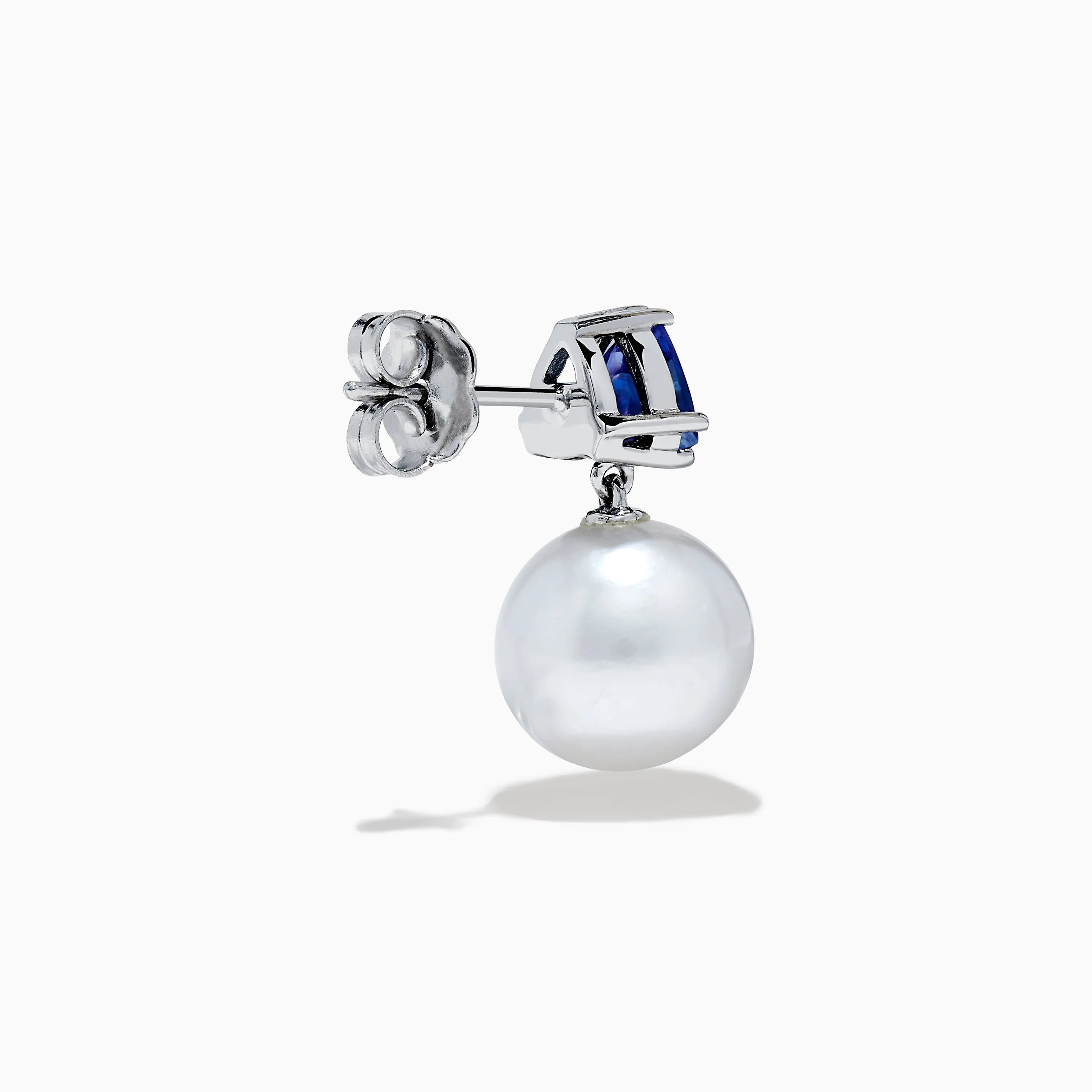 Nahla 14K White Gold Fresh Water Pearl and Tanzanite Earrings sold by Effy product image thumbnail 4