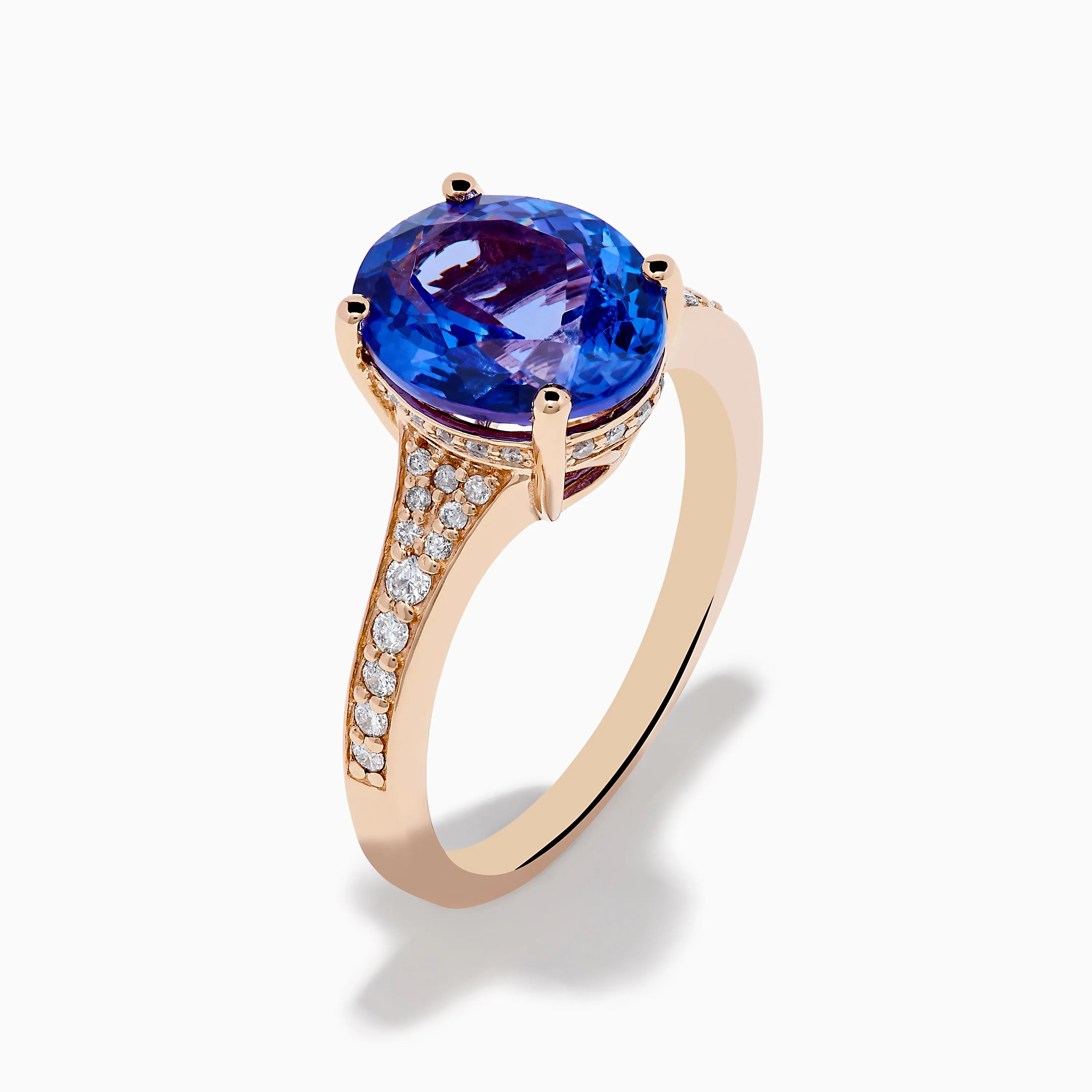 Nahla 14K Rose Gold Tanzanite and Diamond Ring sold by Effy product image thumbnail 4