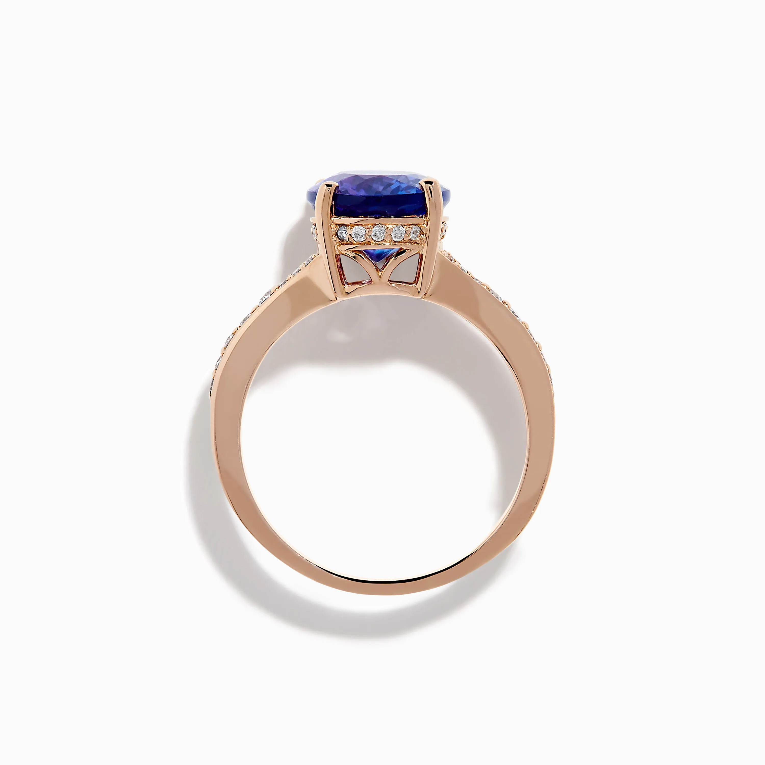 Nahla 14K Rose Gold Tanzanite and Diamond Ring sold by Effy product image thumbnail 3