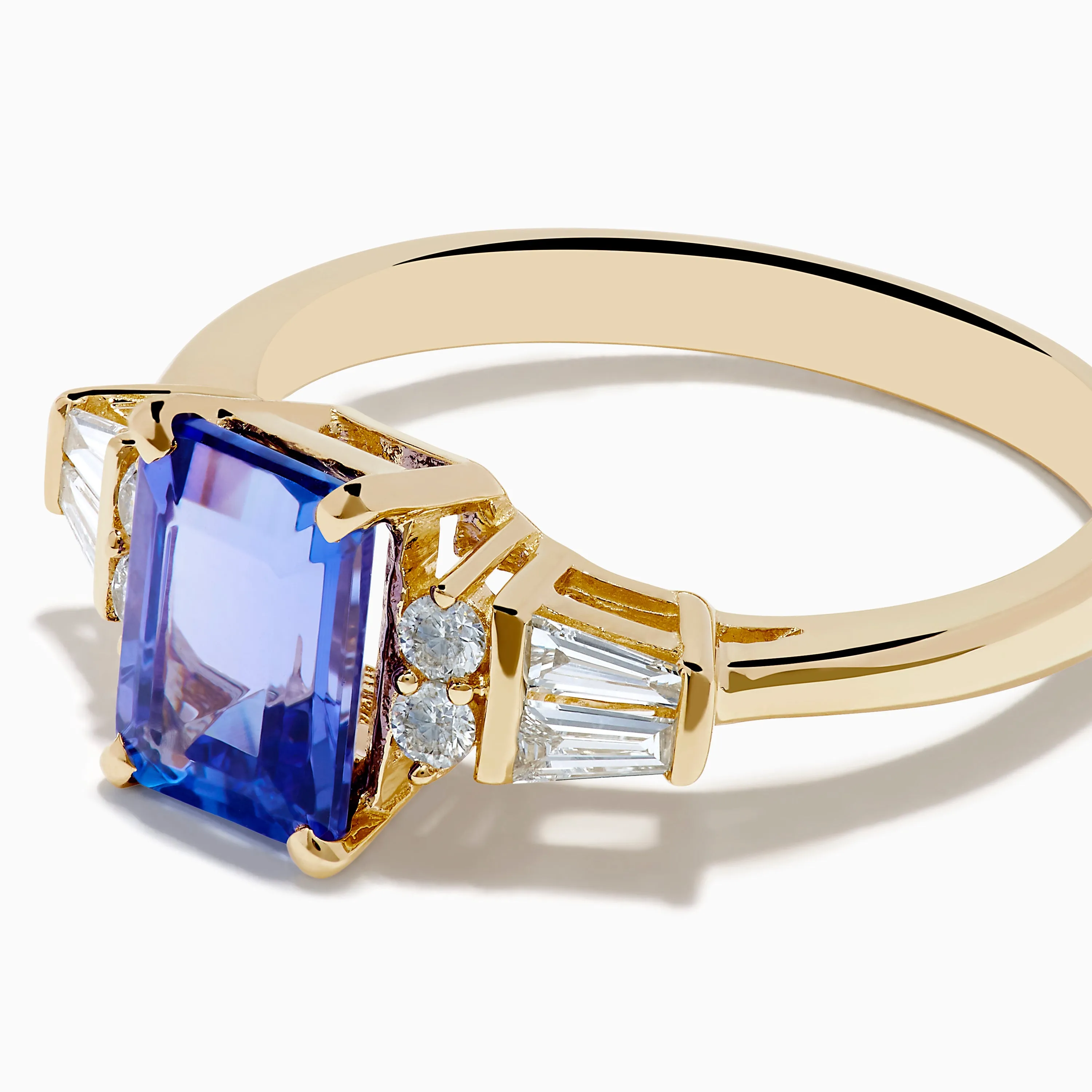 Nahla 14K Yellow Gold Tanzanite and Diamond Ring sold by Effy product image thumbnail 2
