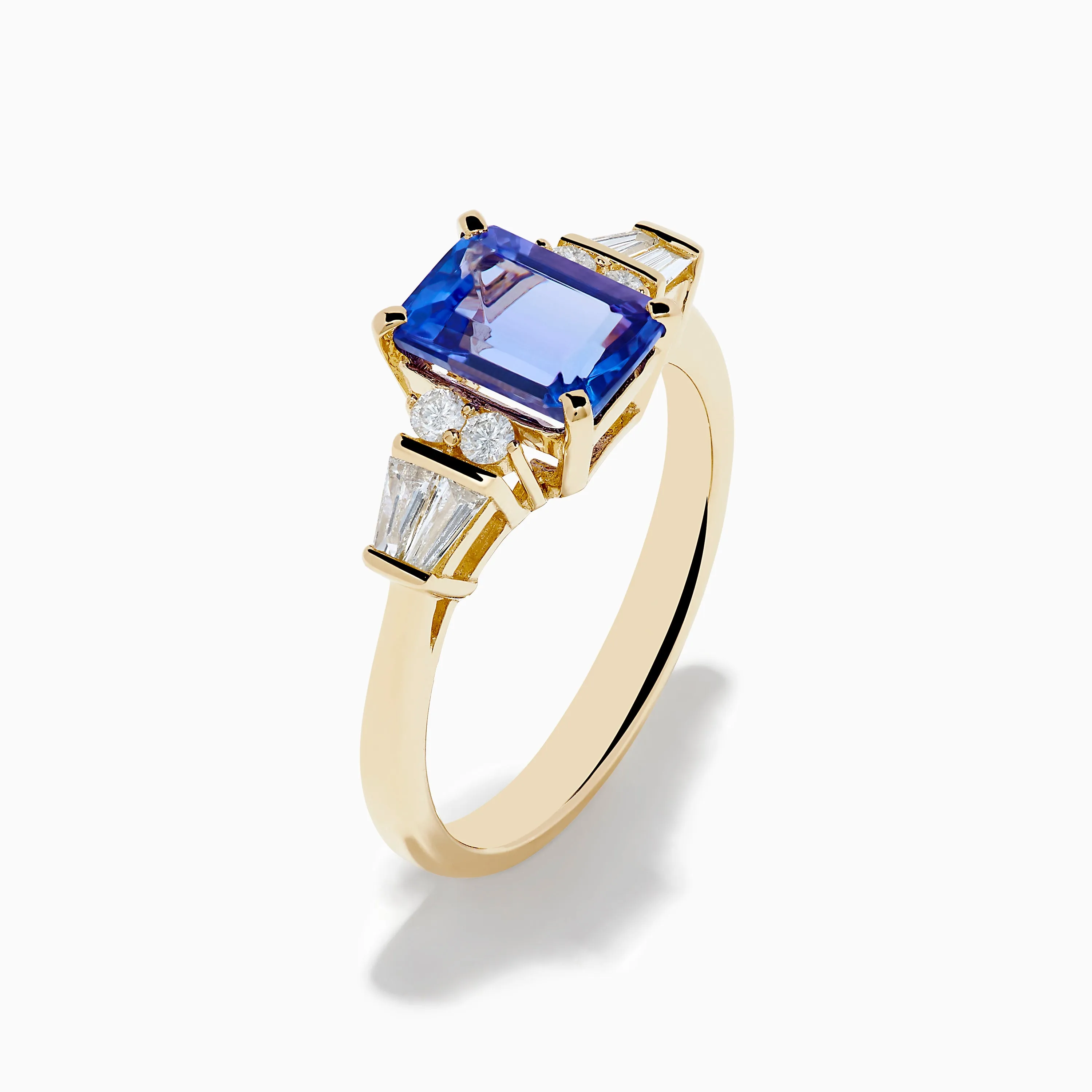 Nahla 14K Yellow Gold Tanzanite and Diamond Ring sold by Effy product image thumbnail 4