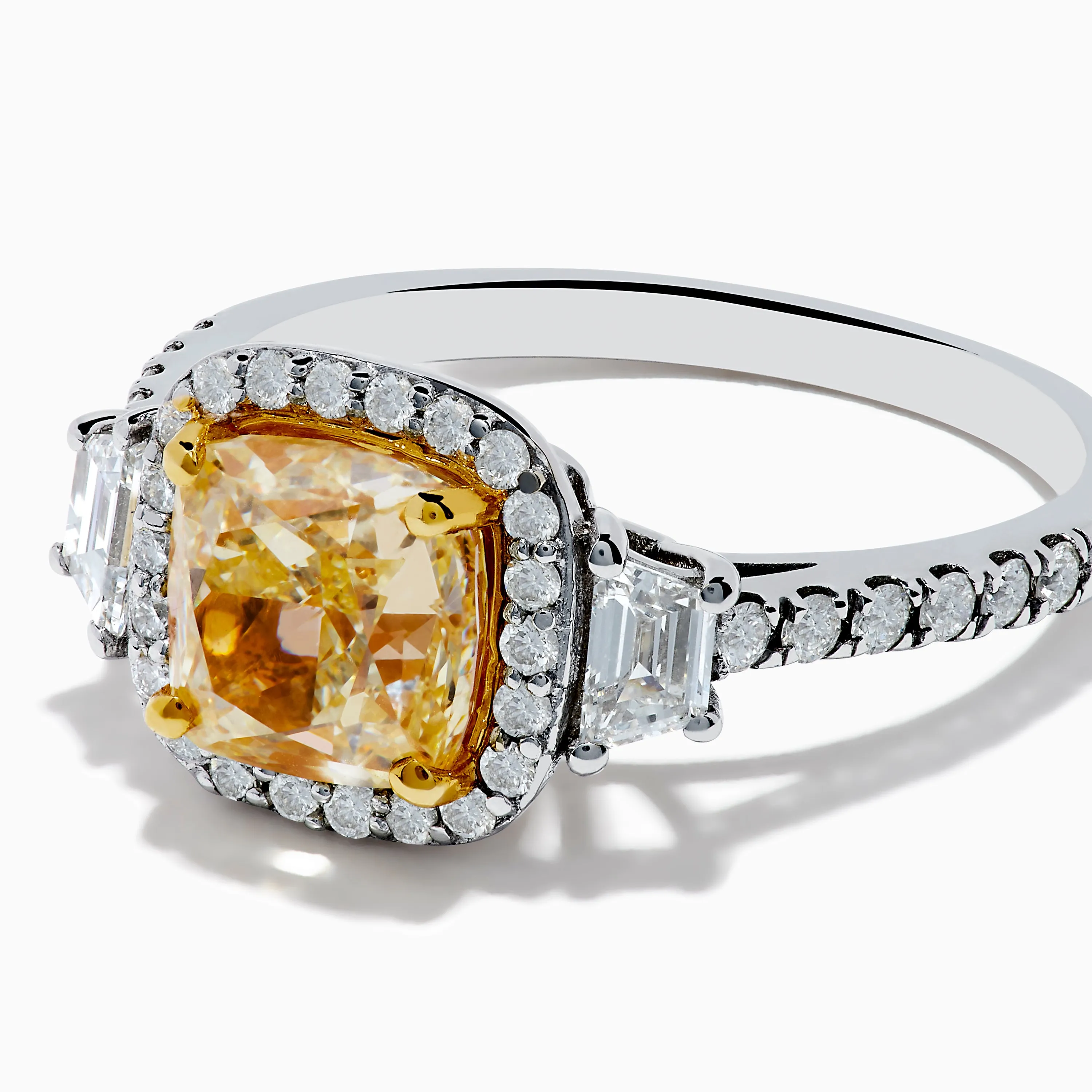 Canare 18K Two Tone Gold White and Yellow Diamond Ring sold by Effy product image thumbnail 2
