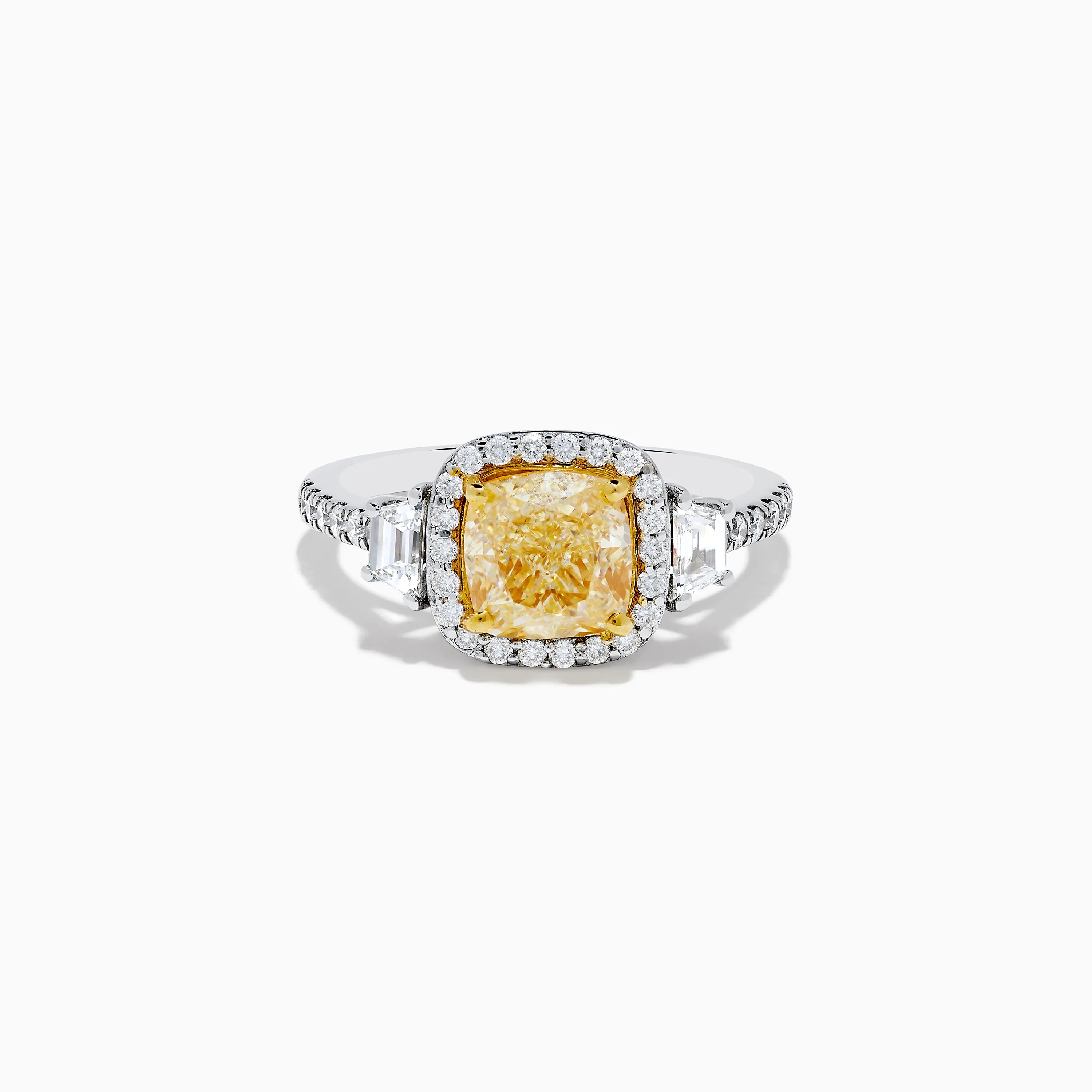 Canare 18K Two Tone Gold White and Yellow Diamond Ring sold by Effy