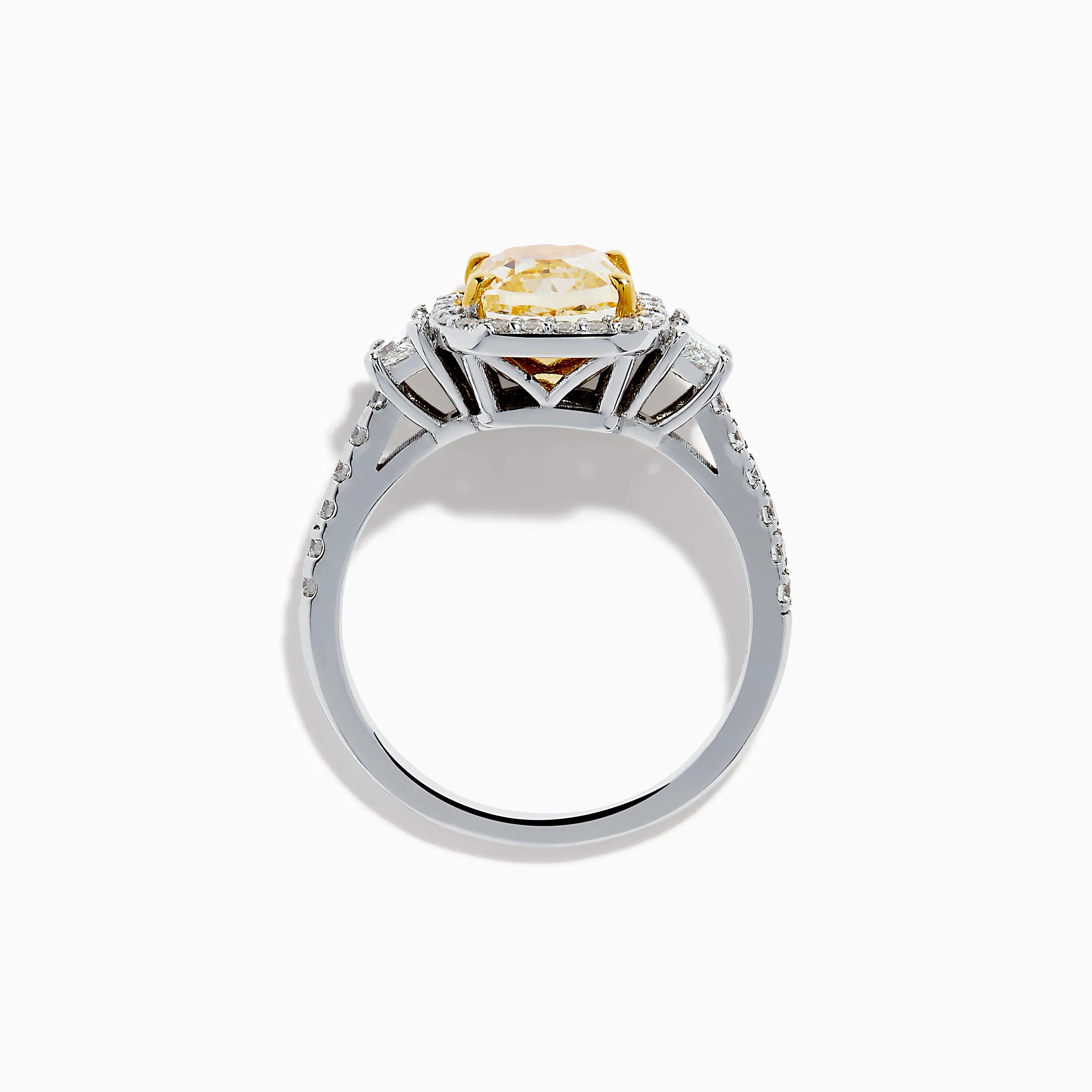 Canare 18K Two Tone Gold White and Yellow Diamond Ring sold by Effy product image thumbnail 3