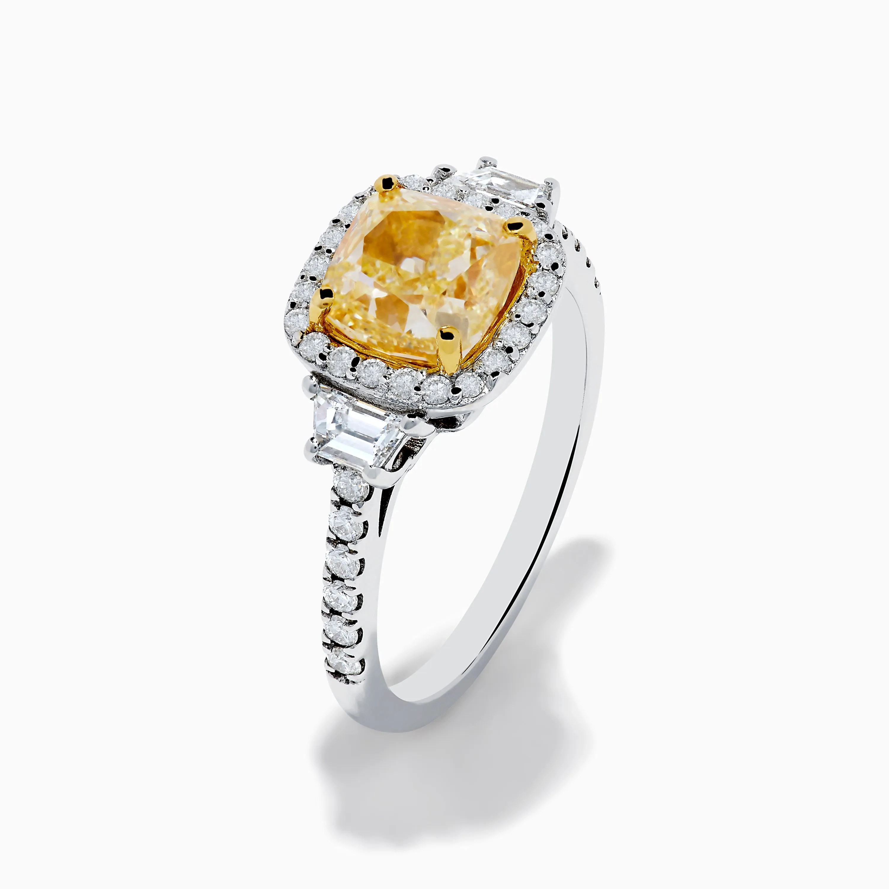 Canare 18K Two Tone Gold White and Yellow Diamond Ring sold by Effy product image thumbnail 4