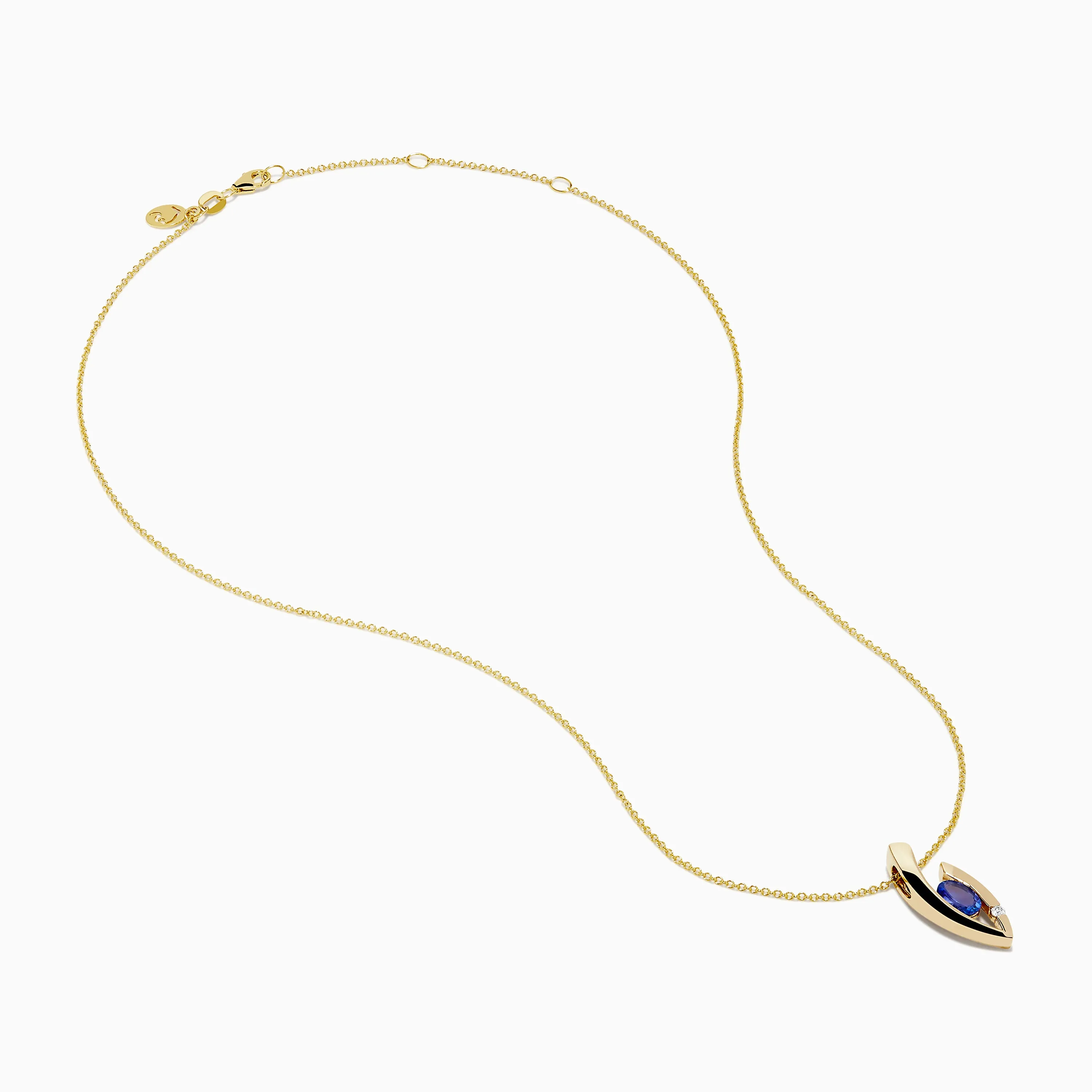 Nahla Effy 14K Yellow Gold Tanzanite and Diamond Pendant sold by Effy product image thumbnail 2