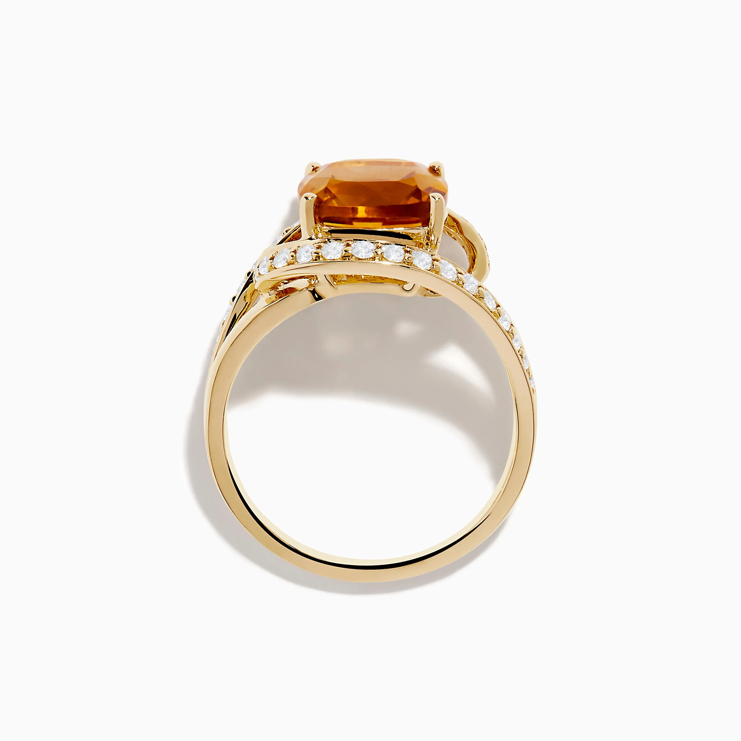 Sunset 14K Yellow Gold Citrine Diamond Ring sold by Effy product image thumbnail 3