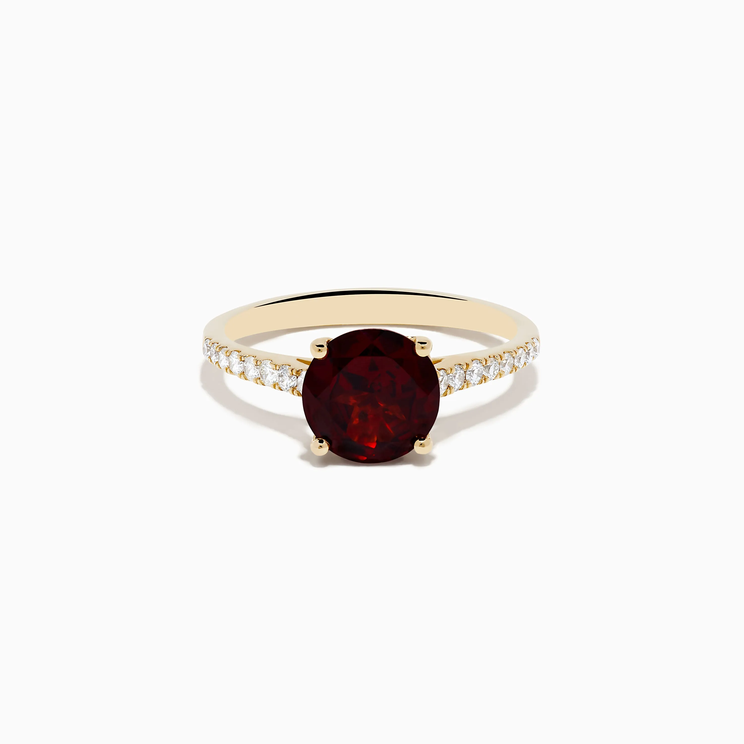 14K Yellow Gold Garnet and Diamond Ring sold by Effy