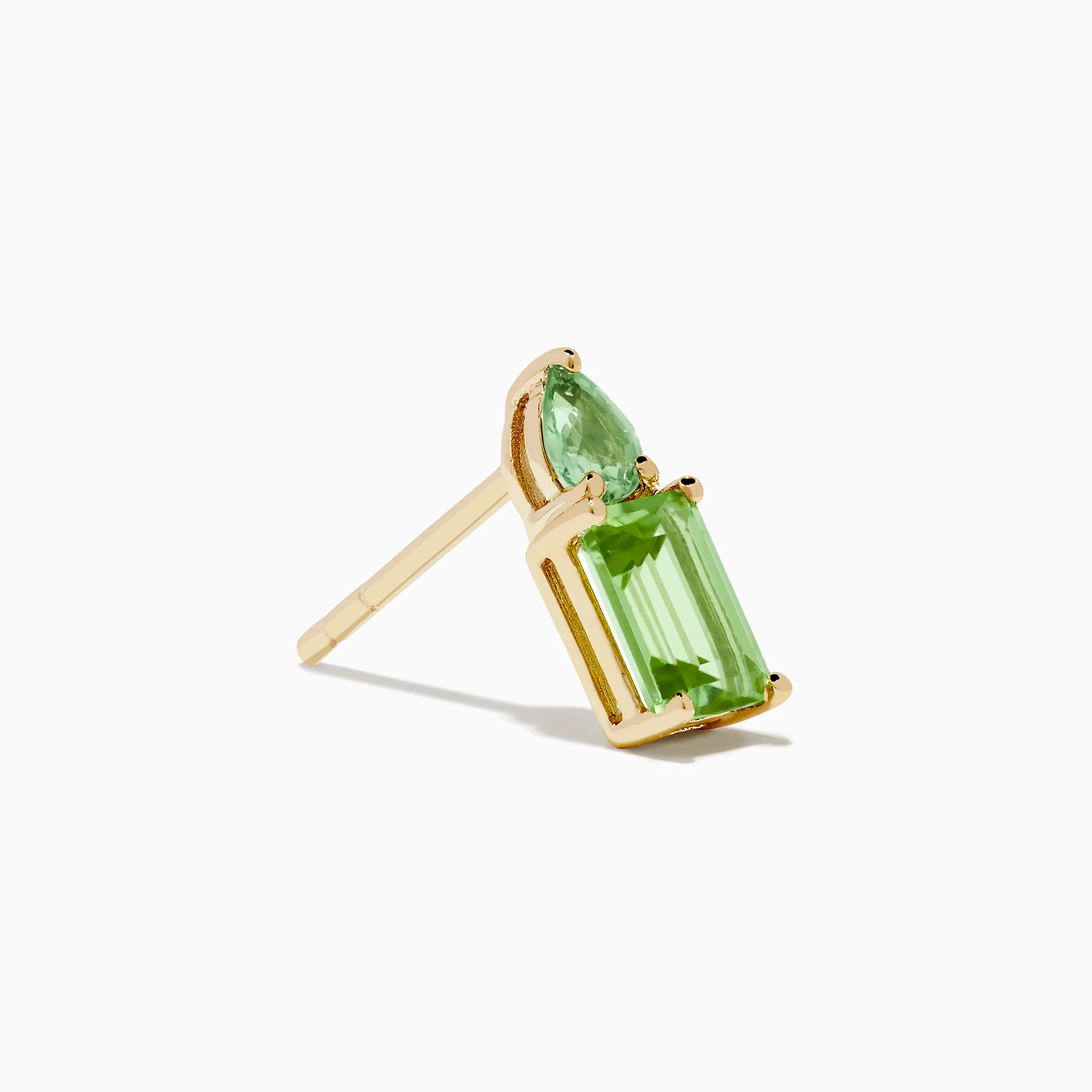 14K Yellow Gold Peridot and Green Sapphire Earrings sold by Effy product image thumbnail 3