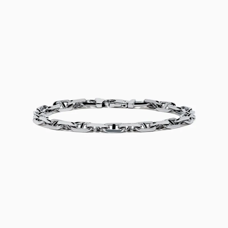 Men's 925 Sterling Silver Anchor Bracelet sold by Effy