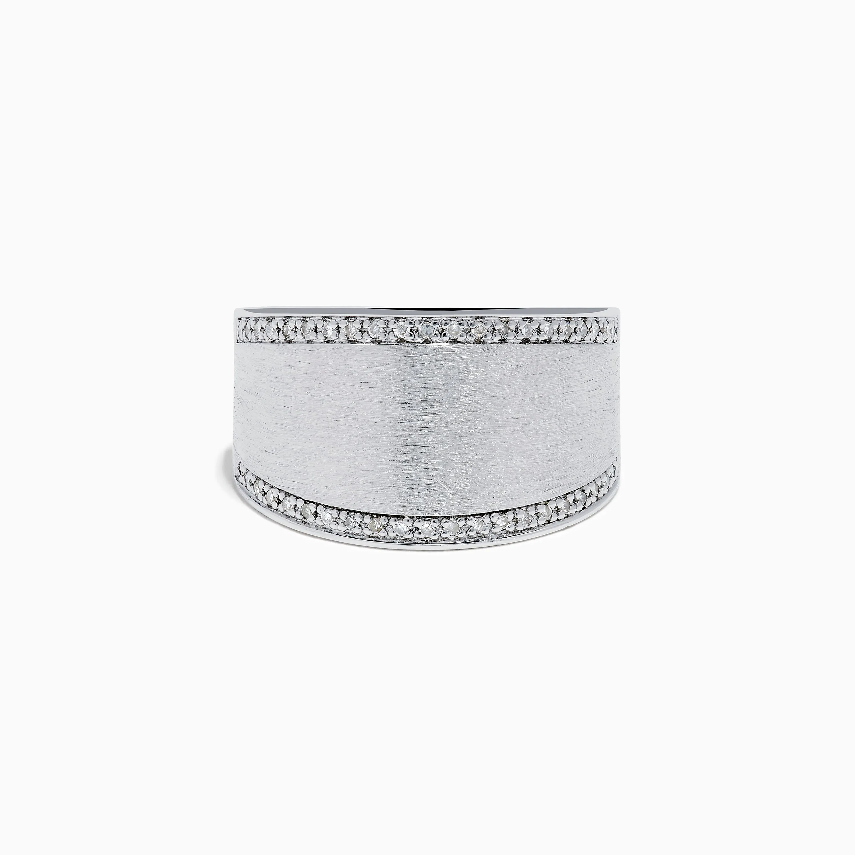 925 Sterling Silver Diamond Wide Ring sold by Effy