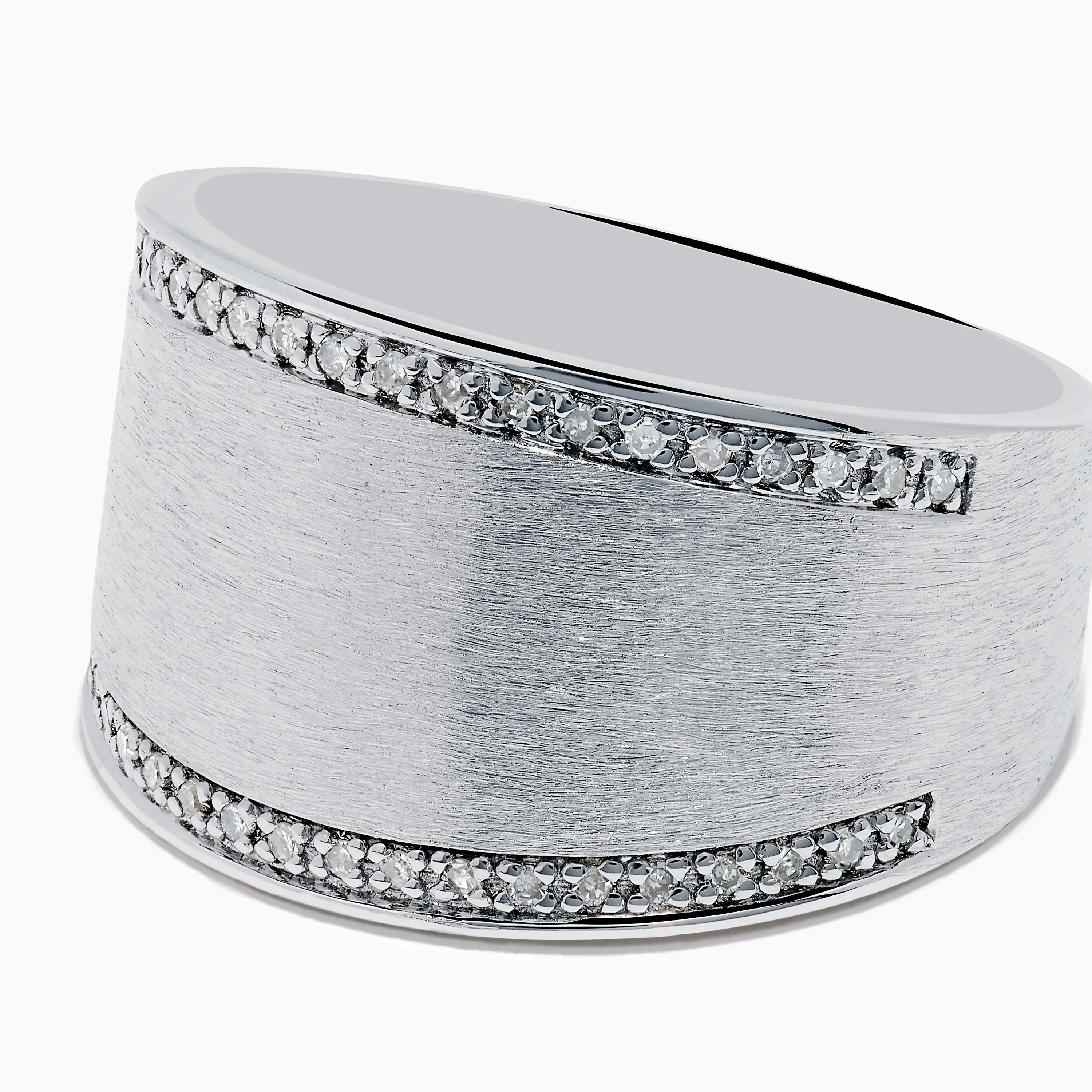 925 Sterling Silver Diamond Wide Ring sold by Effy product image thumbnail 2