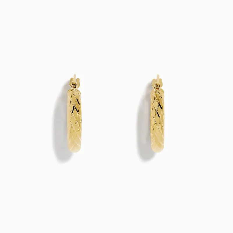 14K Yellow Gold Hoops sold by Effy