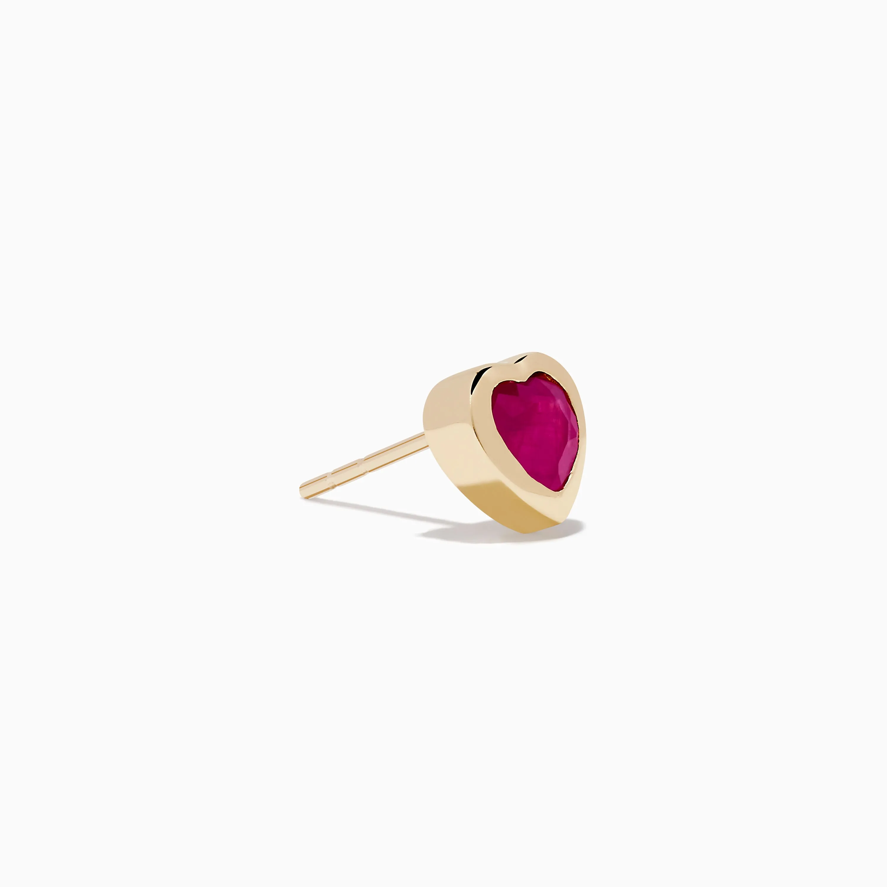 14K Yellow Gold Ruby Heart Earrings sold by Effy product image thumbnail 3