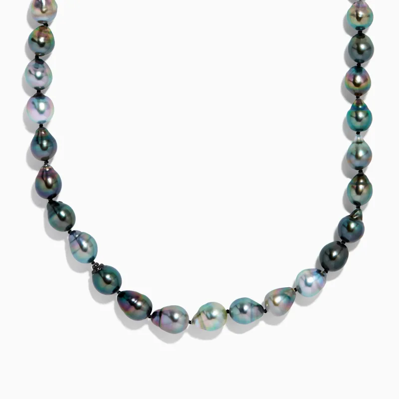 14K White Gold Tahitian Pearl Necklace sold by Effy