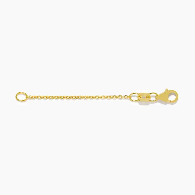 14K Yellow Gold 1.2mm 2-Inch Cable Chain Extension sold by Effy