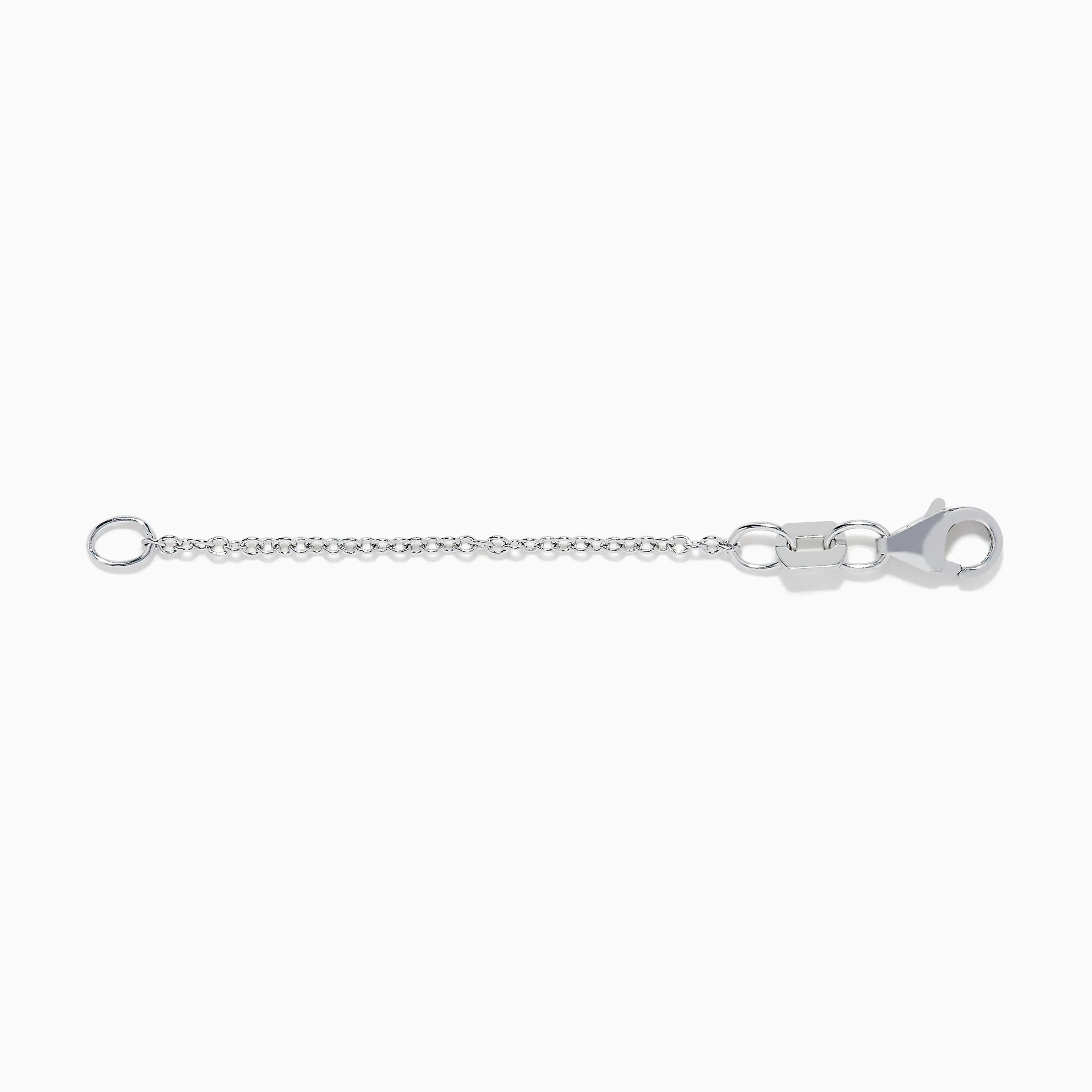 14K White Gold 1.2mm 2-Inch Cable Chain Extension sold by Effy