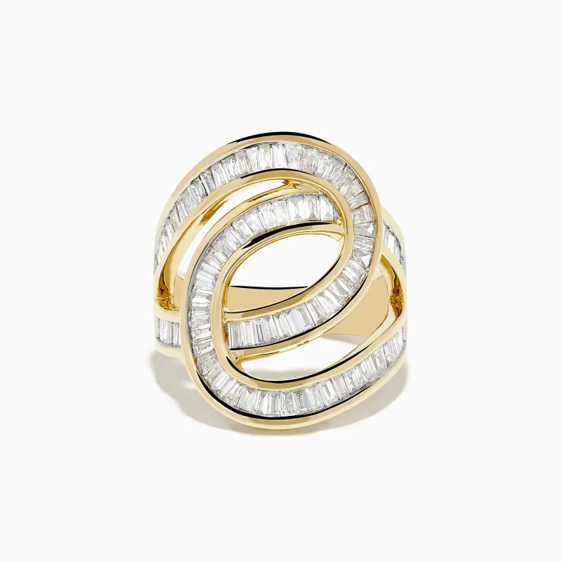 D'Oro 14K Yellow Gold Diamond Statement Ring sold by Effy