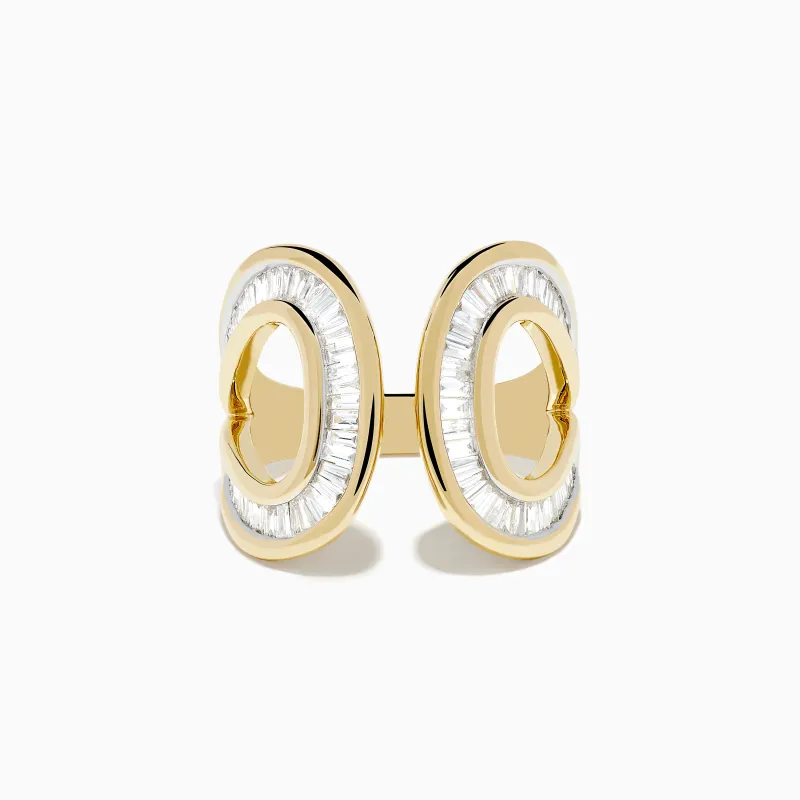 D'Oro 14K Yellow Gold Diamond Open Ring sold by Effy