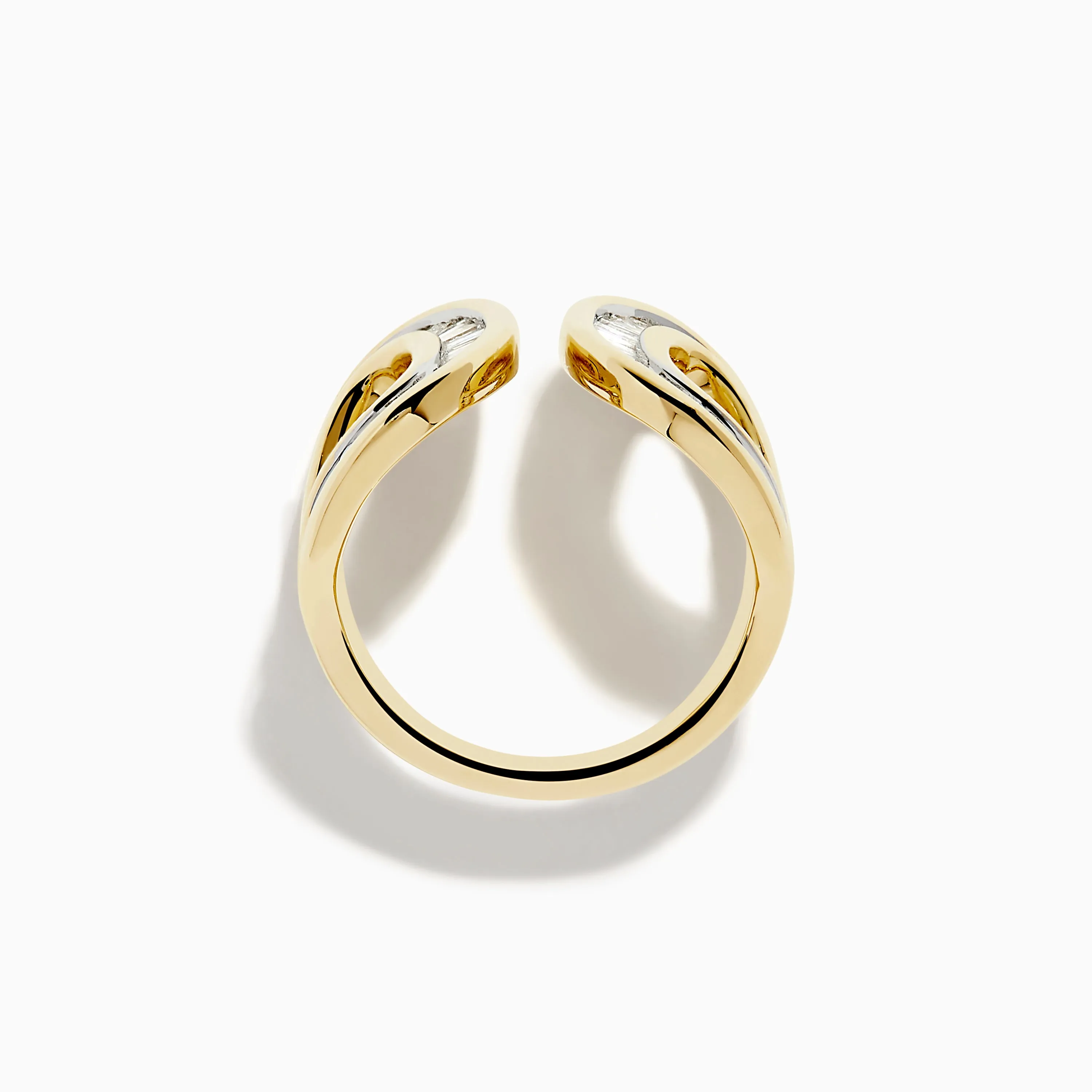 D'Oro 14K Yellow Gold Diamond Open Ring sold by Effy product image thumbnail 3