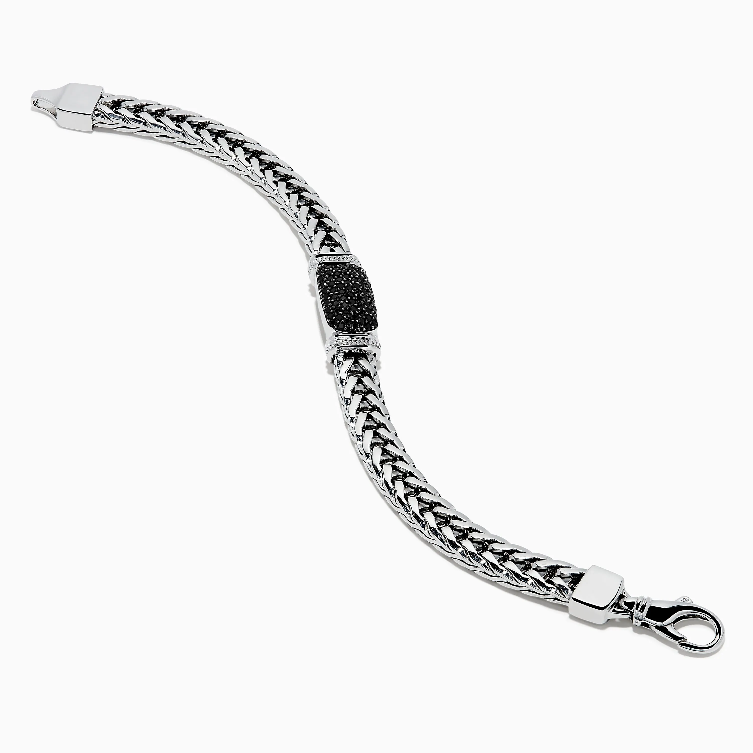 Men's Sterling Silver Black Spinel Bracelet sold by Effy product image thumbnail 2