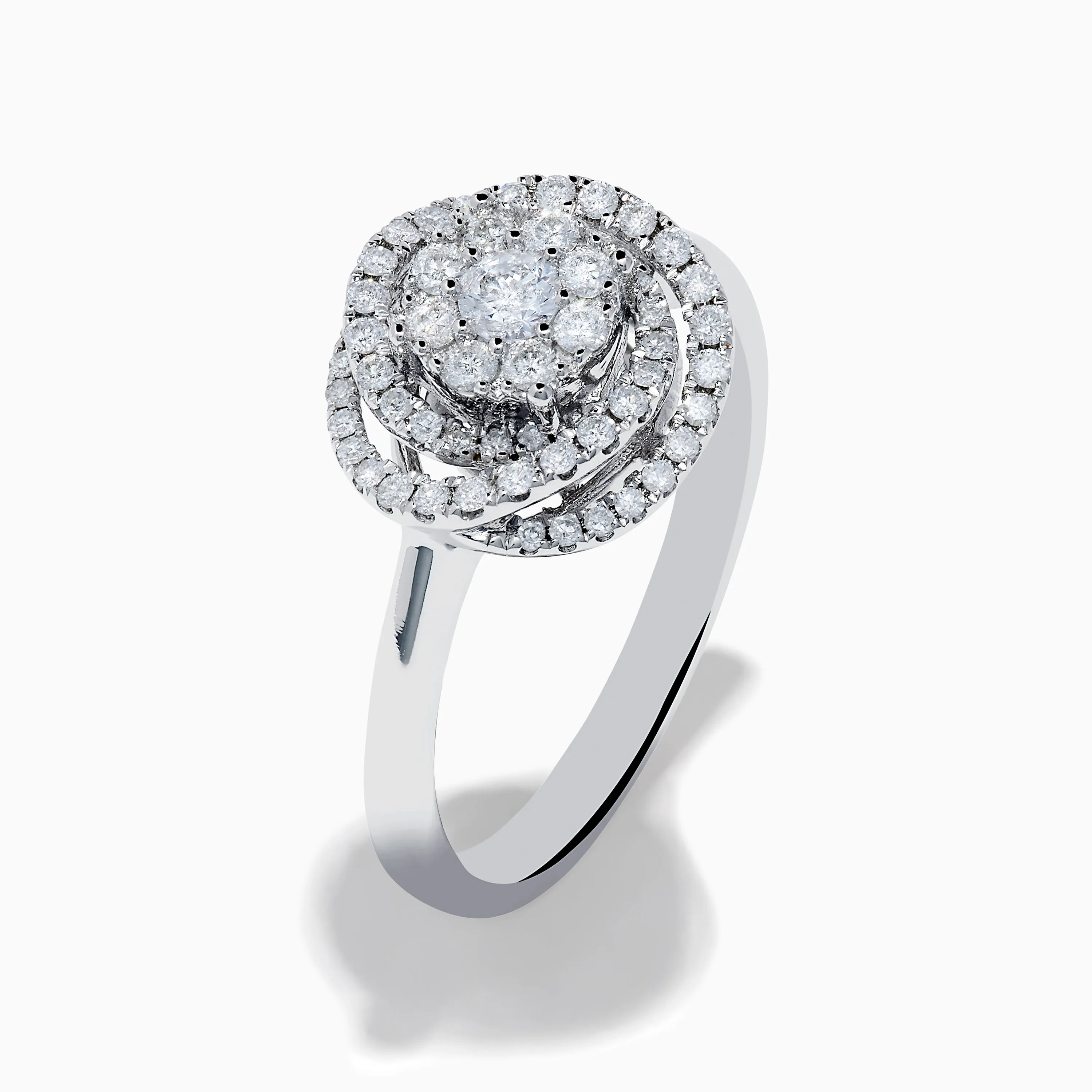 Bouquet 14K White Gold Diamond Spiral Ring sold by Effy product image thumbnail 4