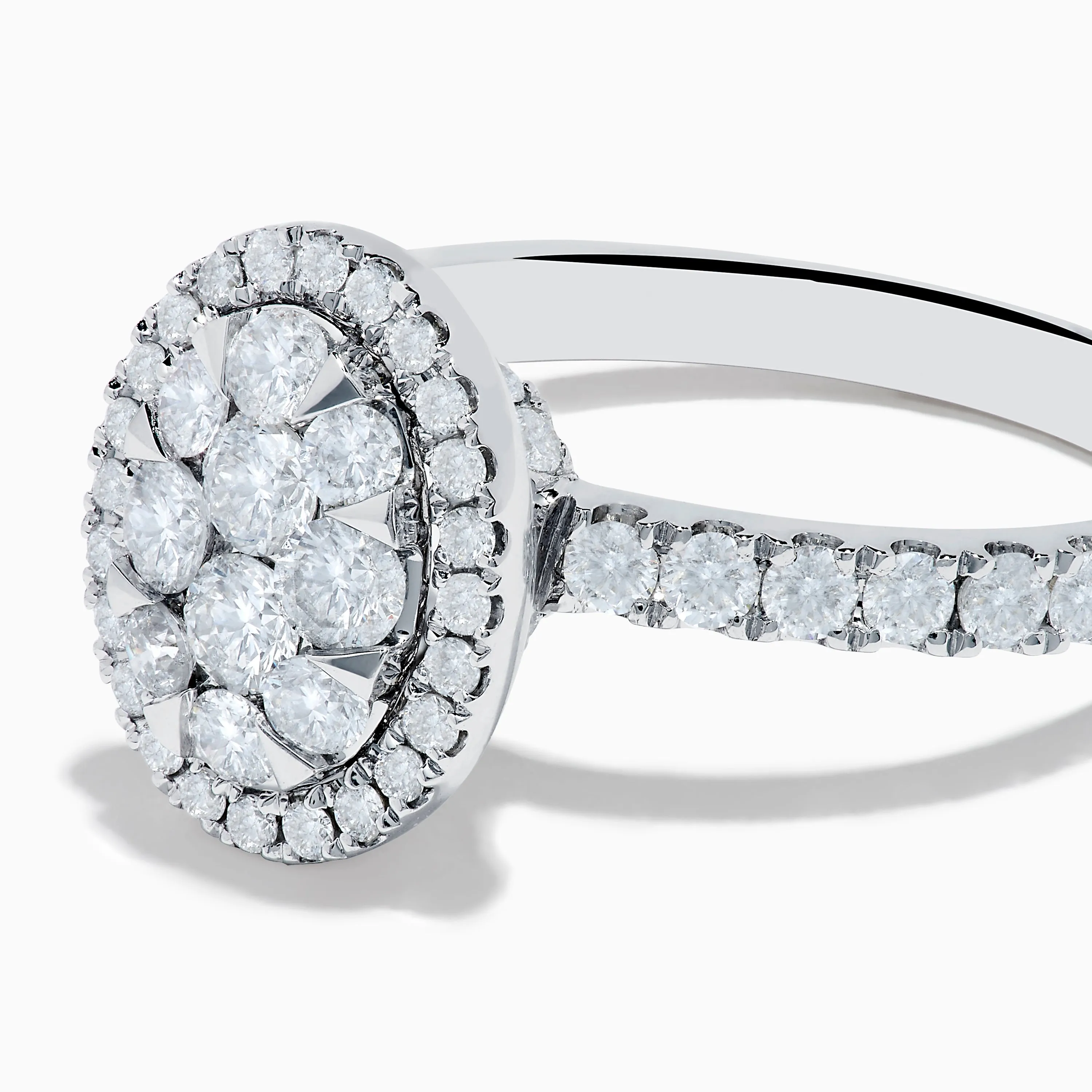 Bouquet 14K White Gold Diamond Cluster Ring sold by Effy product image thumbnail 2