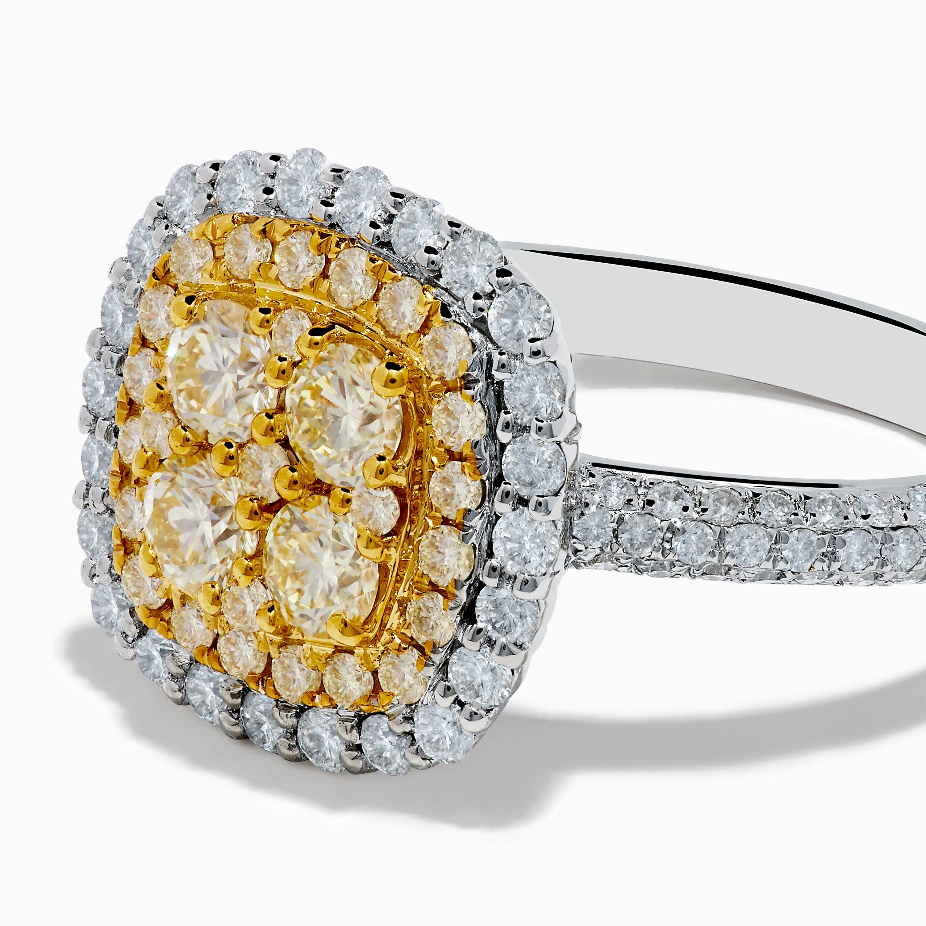 Canare 14K Two Tone Gold White and Yellow Diamond Ring sold by Effy product image thumbnail 2