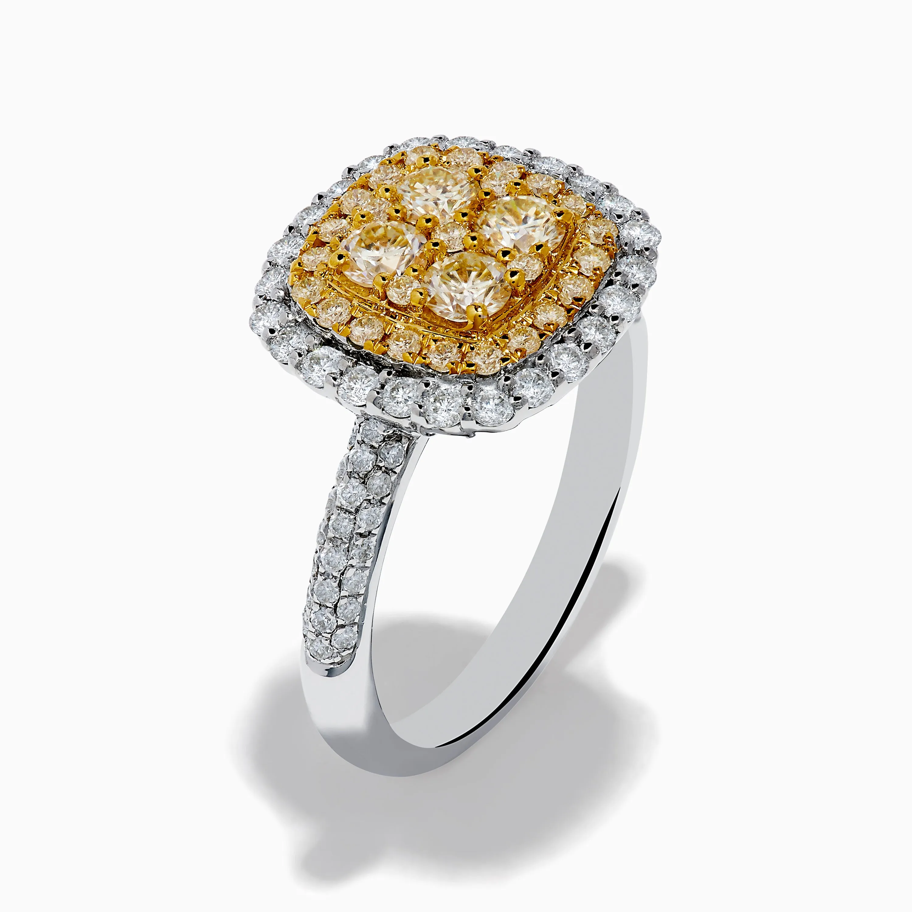 Canare 14K Two Tone Gold White and Yellow Diamond Ring sold by Effy product image thumbnail 4