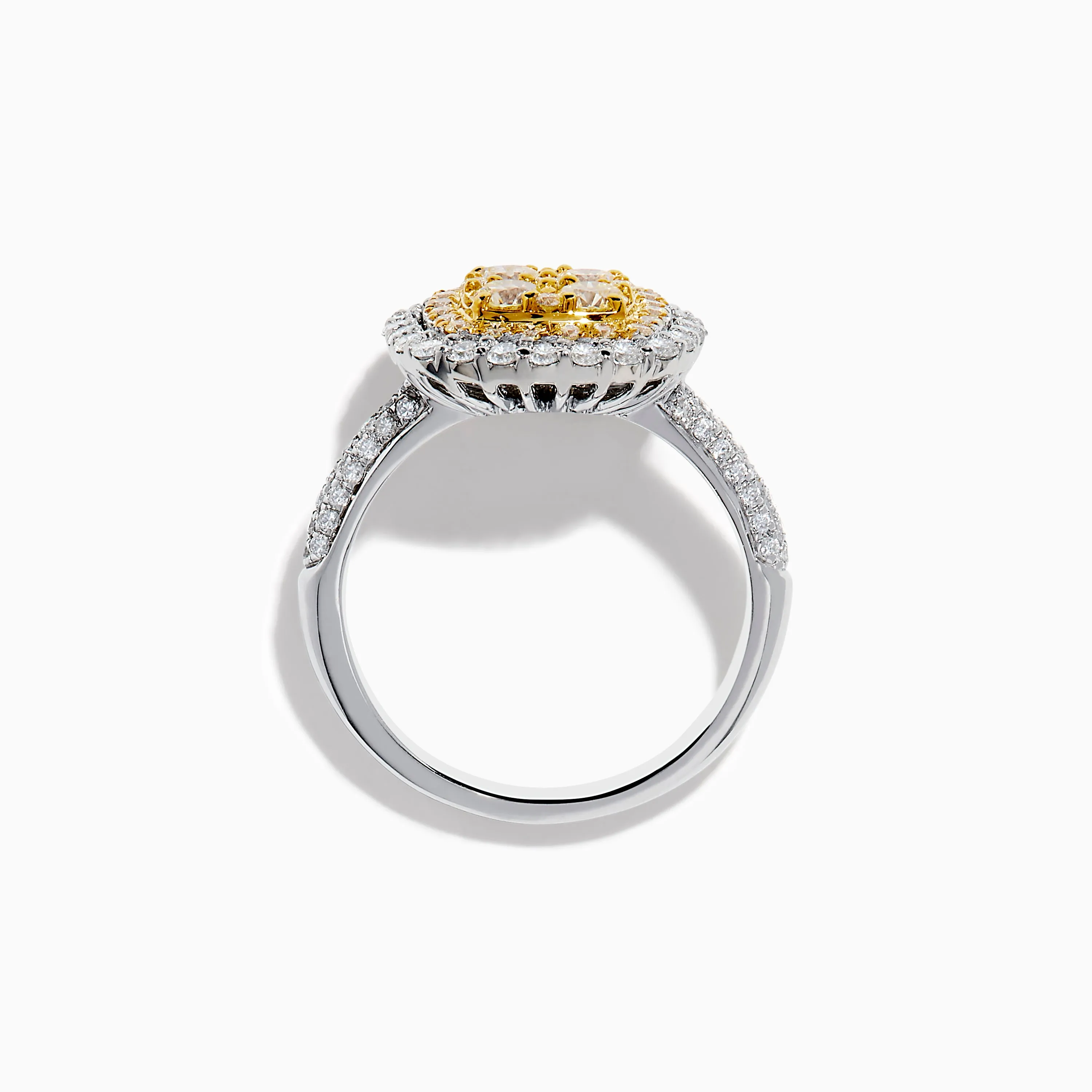Canare 14K Two Tone Gold White and Yellow Diamond Ring sold by Effy product image thumbnail 3