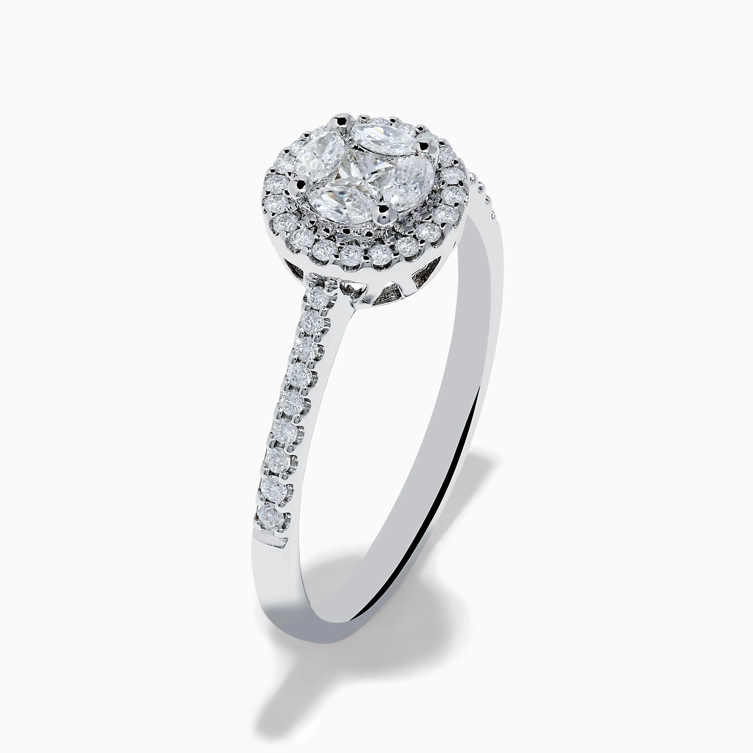 Bouquet 14K White Gold Diamond Cluster Ring sold by Effy product image thumbnail 4