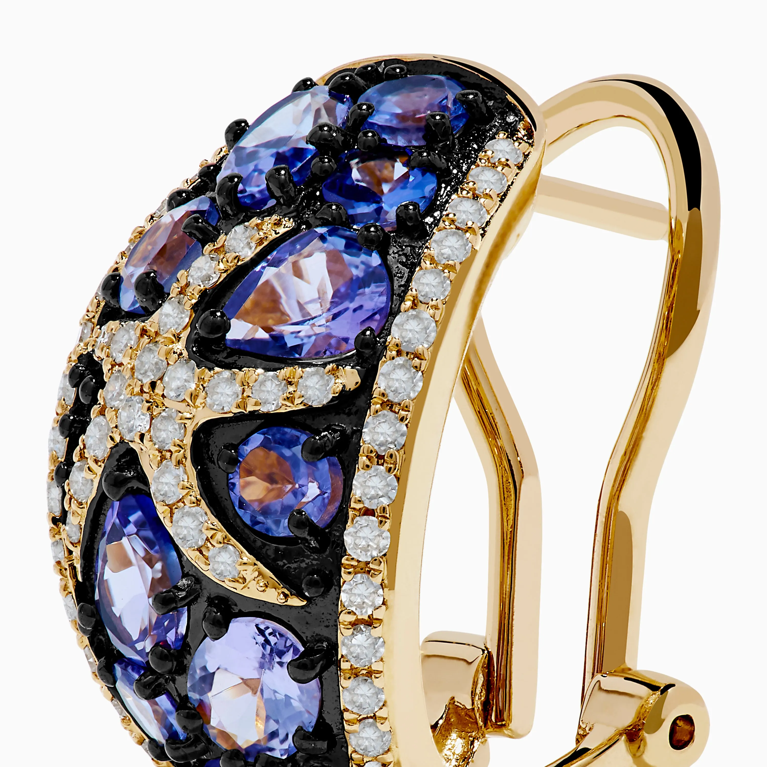 14K Yellow Gold Tanzanite & Diamond Starfish Earrings sold by Effy product image thumbnail 2