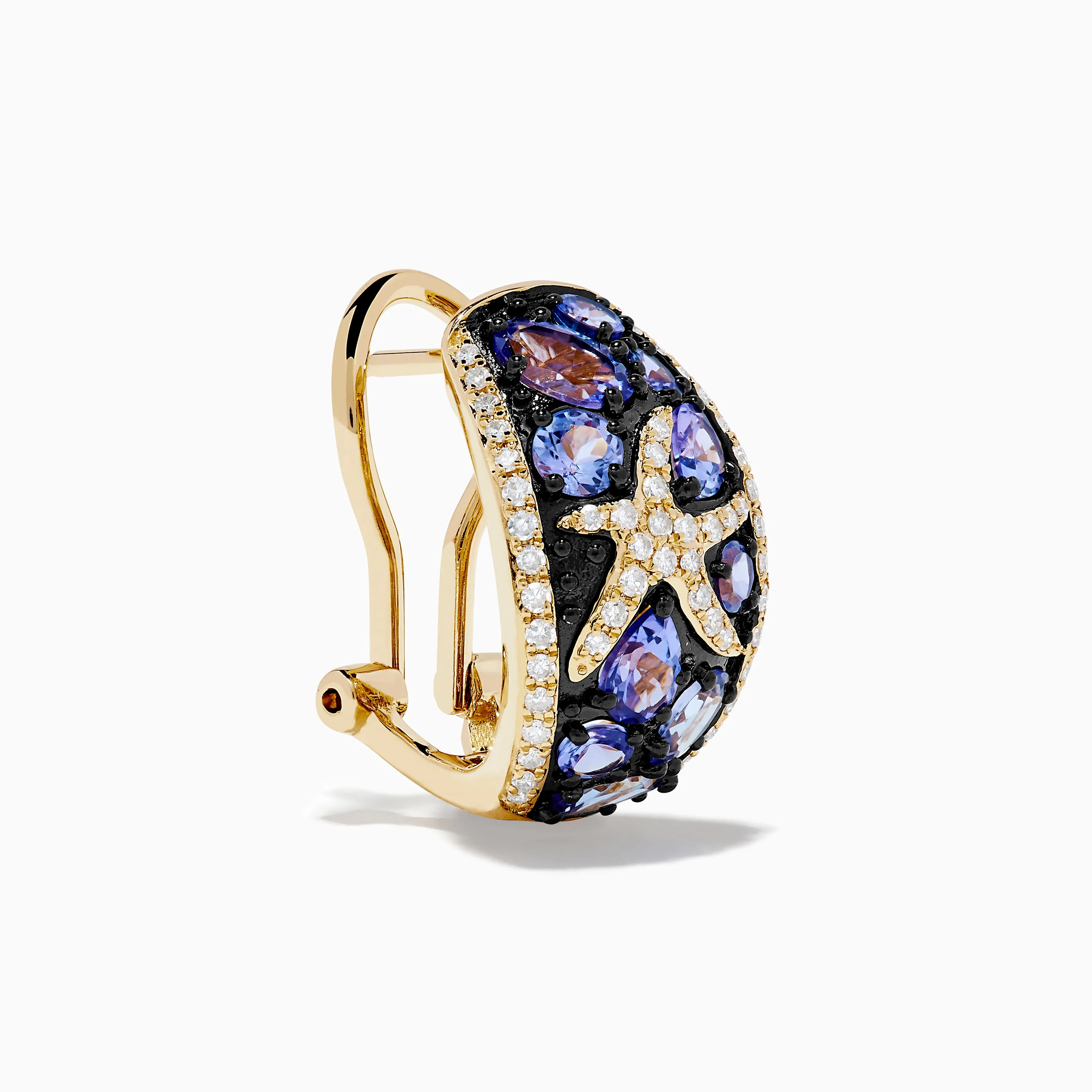 14K Yellow Gold Tanzanite & Diamond Starfish Earrings sold by Effy product image thumbnail 3