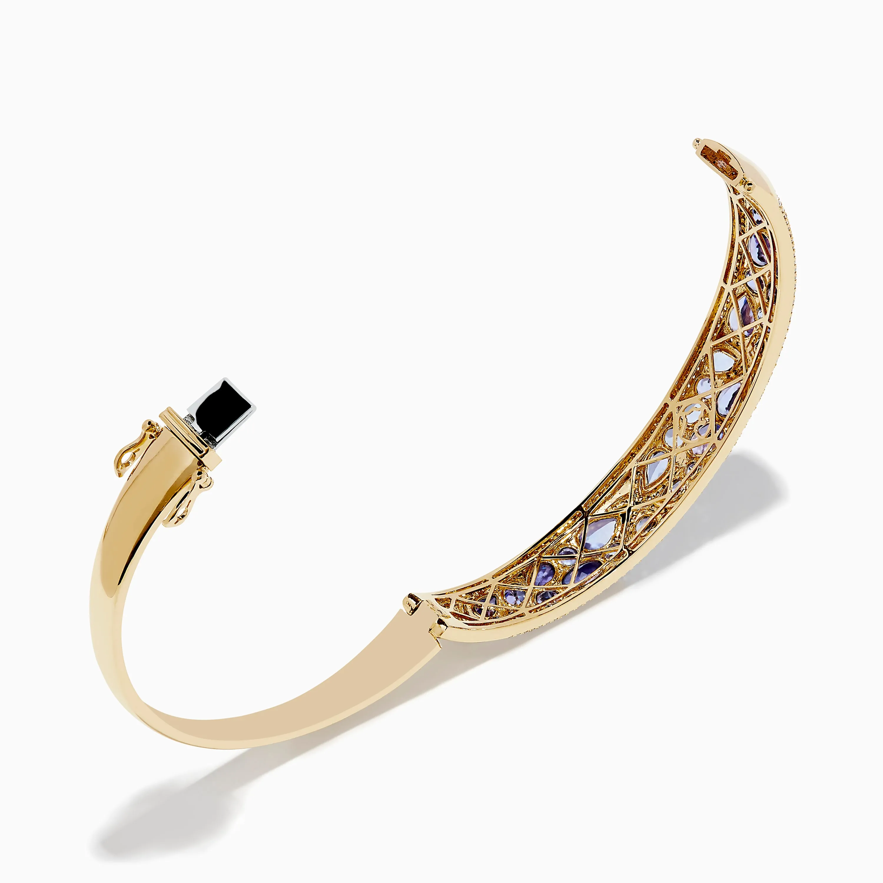 14K Yellow Gold Tanzanite & Diamond Starfish Bangle sold by Effy product image thumbnail 2
