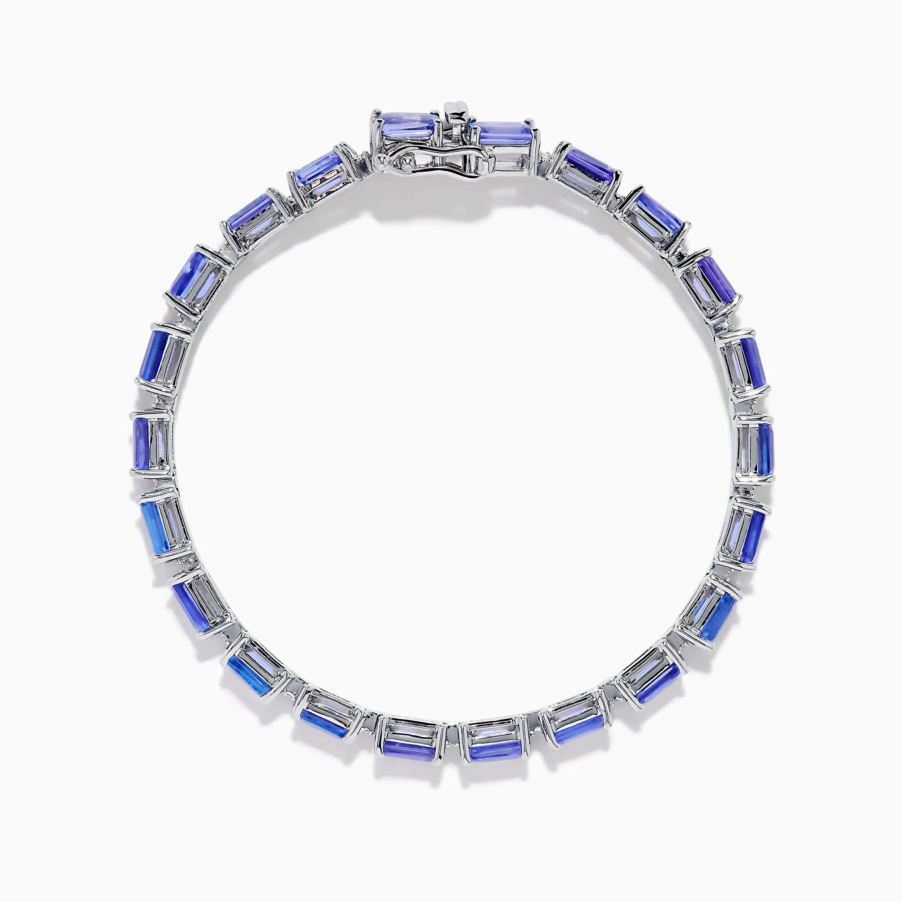 Nahla 925 Silver Tanzanite and Diamond Tennis Bracelet sold by Effy product image thumbnail 3