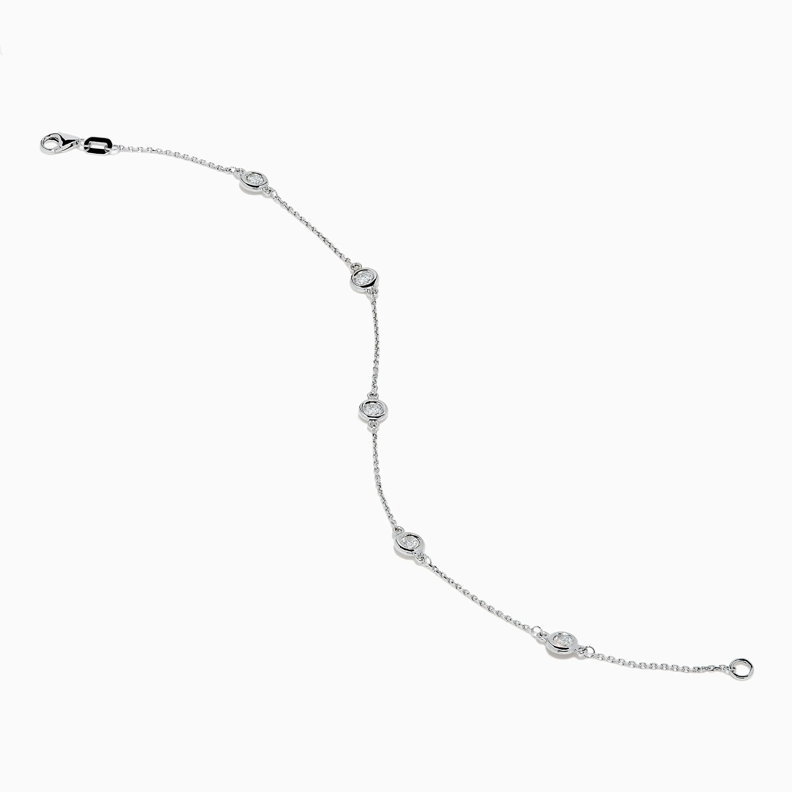 14K White Gold Bezel Diamond Bezel Bracelet sold by Effy product image thumbnail 2