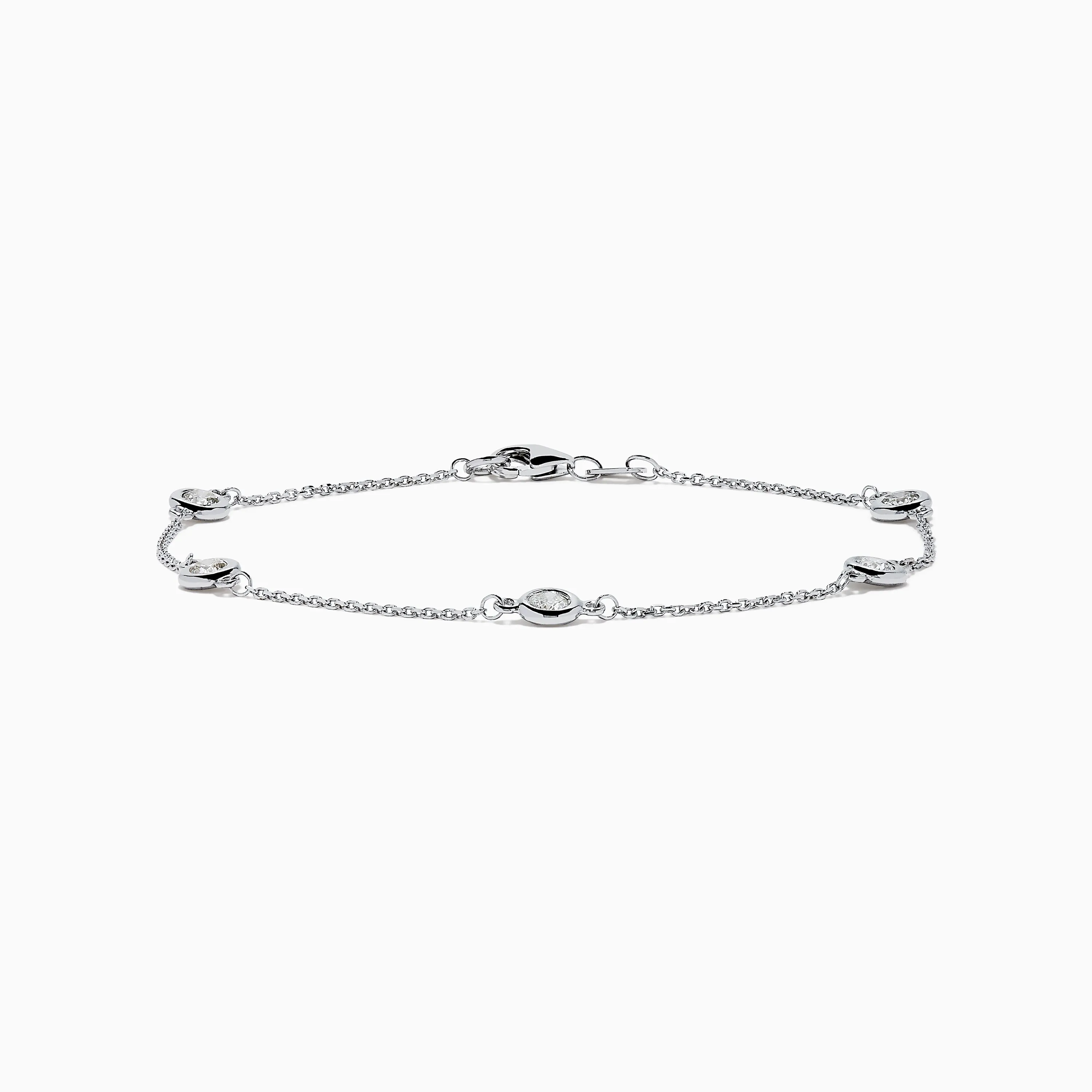 14K White Gold Bezel Diamond Bezel Bracelet sold by Effy product image thumbnail 3