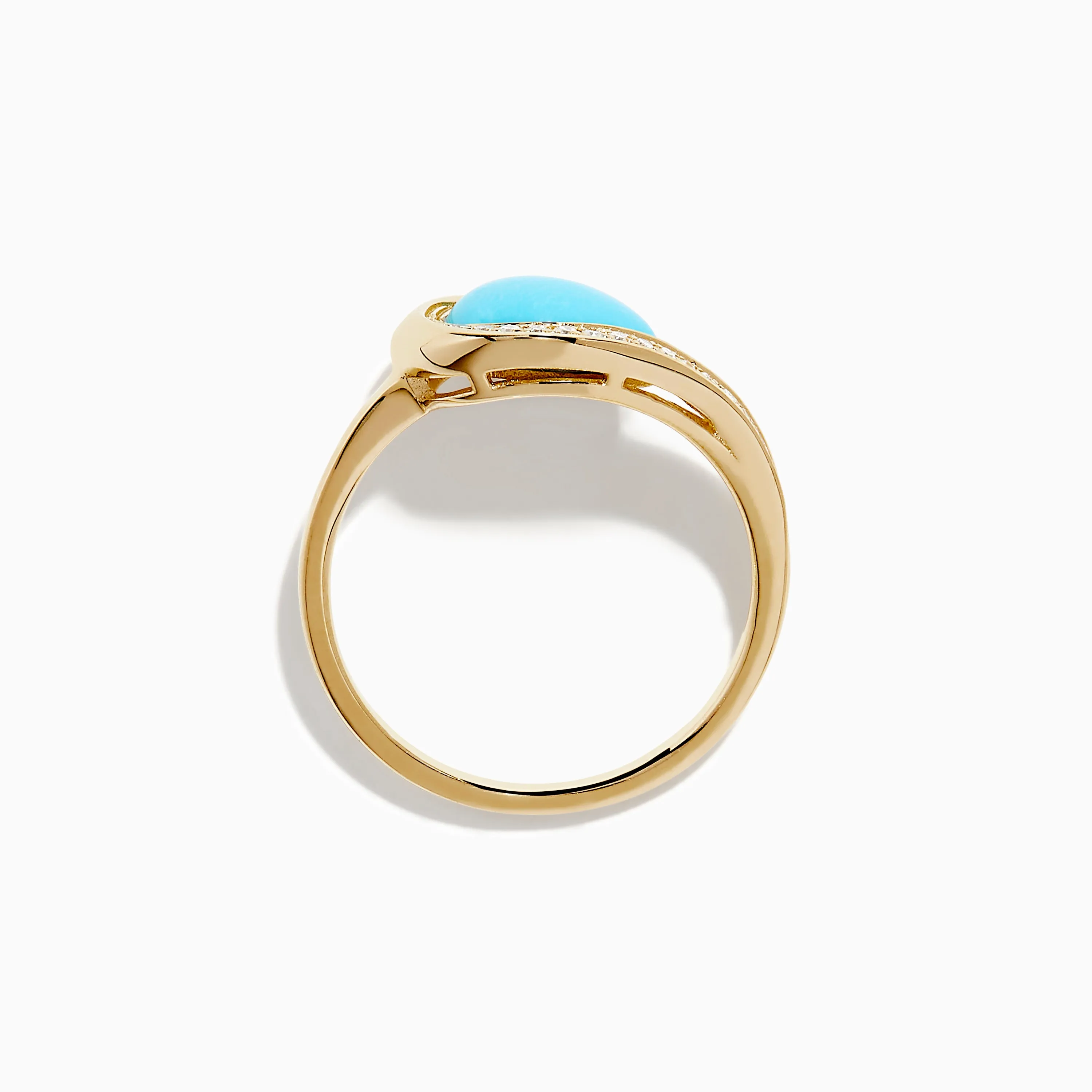 Terra 14K Yellow Gold Turquoise and Diamond Ring sold by Effy product image thumbnail 3